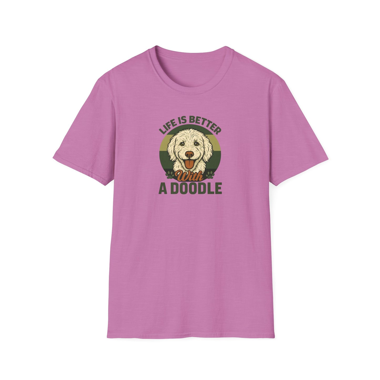 Life is Better with a Doodle, T-Shirt for Dog Lovers, Cute Pet Tee, Unisex Graphic Tee, Gift for Dog Parents, Animal Lovers Apparel