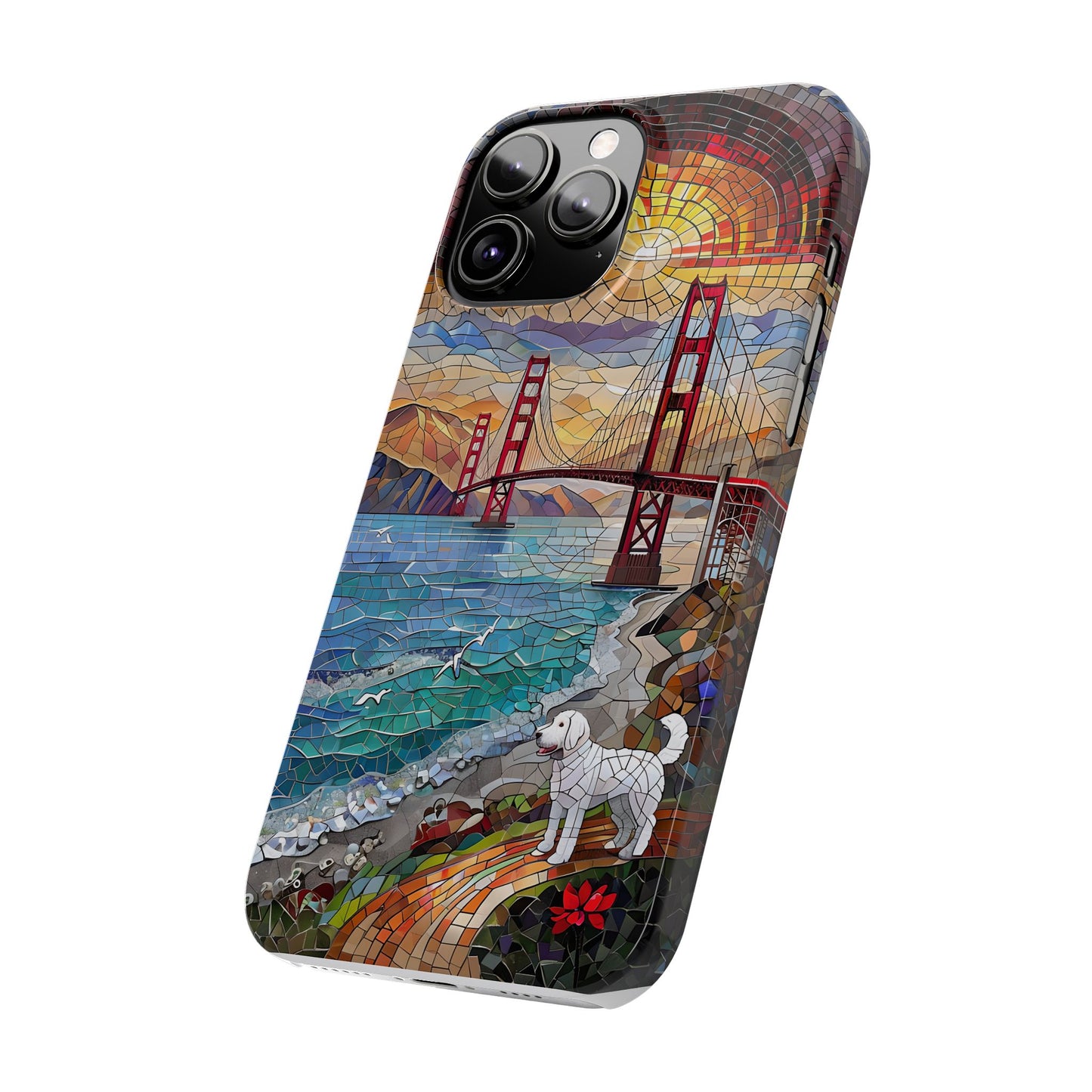 Mountain Landscape Slim Mobile Phone Cases, Phone Accessories, Doodle Dog Cell Phone Case