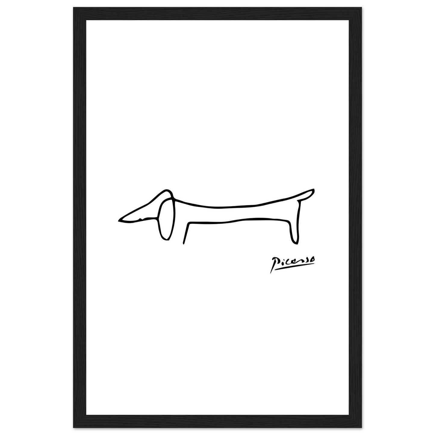 Pablo Picasso Dachshund Dog (Lump) Artwork Poster