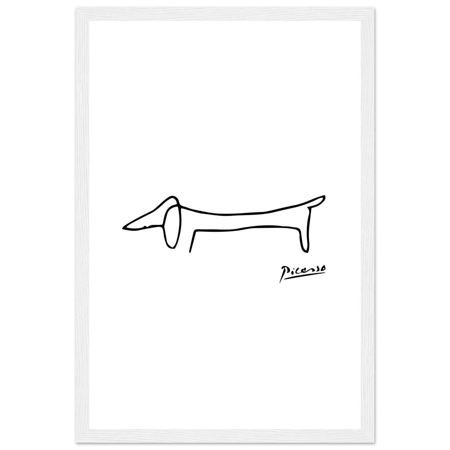 Pablo Picasso Dachshund Dog (Lump) Artwork Poster