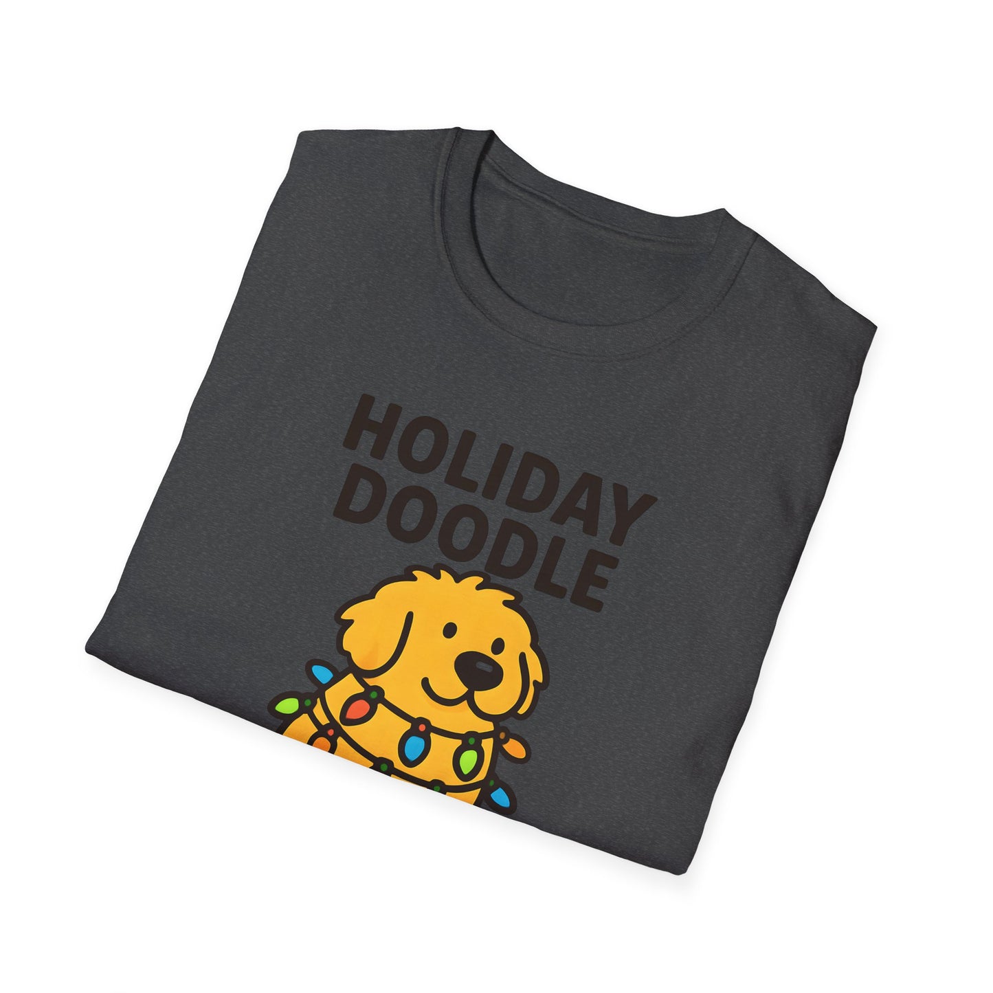Holiday Doodle, Funny Christmas T-Shirt, Cute Dog Tee, Unisex Christmas Apparel, Pet Lover Gift, Fun Holiday Style
