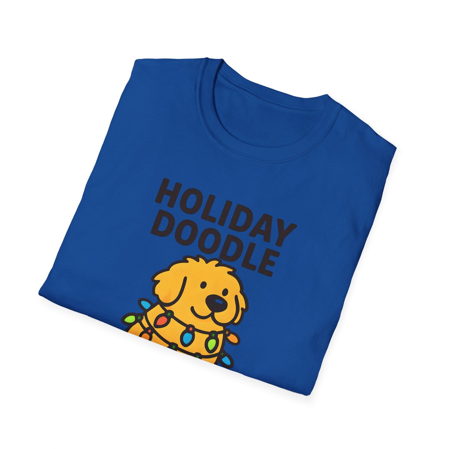 Holiday Doodle, Funny Christmas T-Shirt, Cute Dog Tee, Unisex Christmas Apparel, Pet Lover Gift, Fun Holiday Style