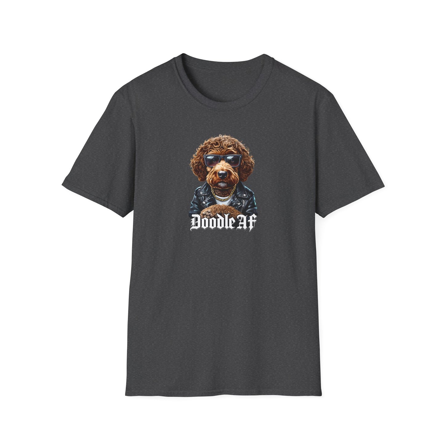 Doodle AF, Cool Doodle Dog Unisex T-Shirt, Pet Lover Gift, Dog Apparel, Dog Mom, Funny Animal Tee