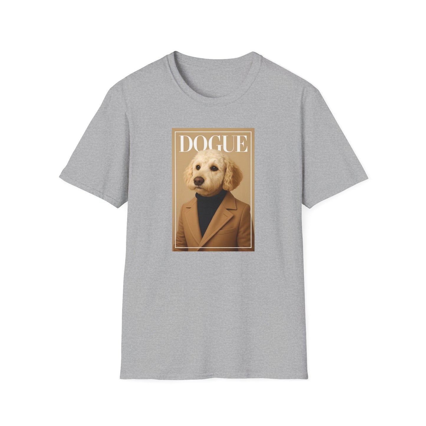 Dogue Magazine Cover. Themed Unisex T-Shirt - Fun Pet Lover Gift, Dog Mom Apparel
