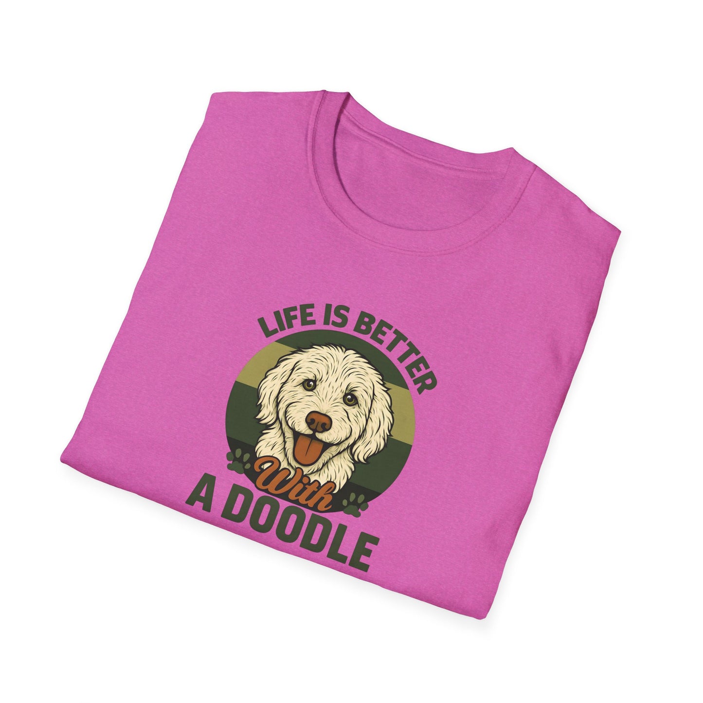 Life is Better with a Doodle, T-Shirt for Dog Lovers, Cute Pet Tee, Unisex Graphic Tee, Gift for Dog Parents, Animal Lovers Apparel