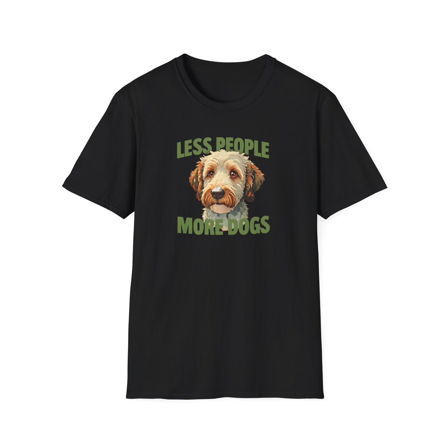 Less People More Dogs, T-Shirt, Funny Dog Lover Tee, Unisex Pet Shirt, Gift for Dog Owners, Animal Lover Apparel