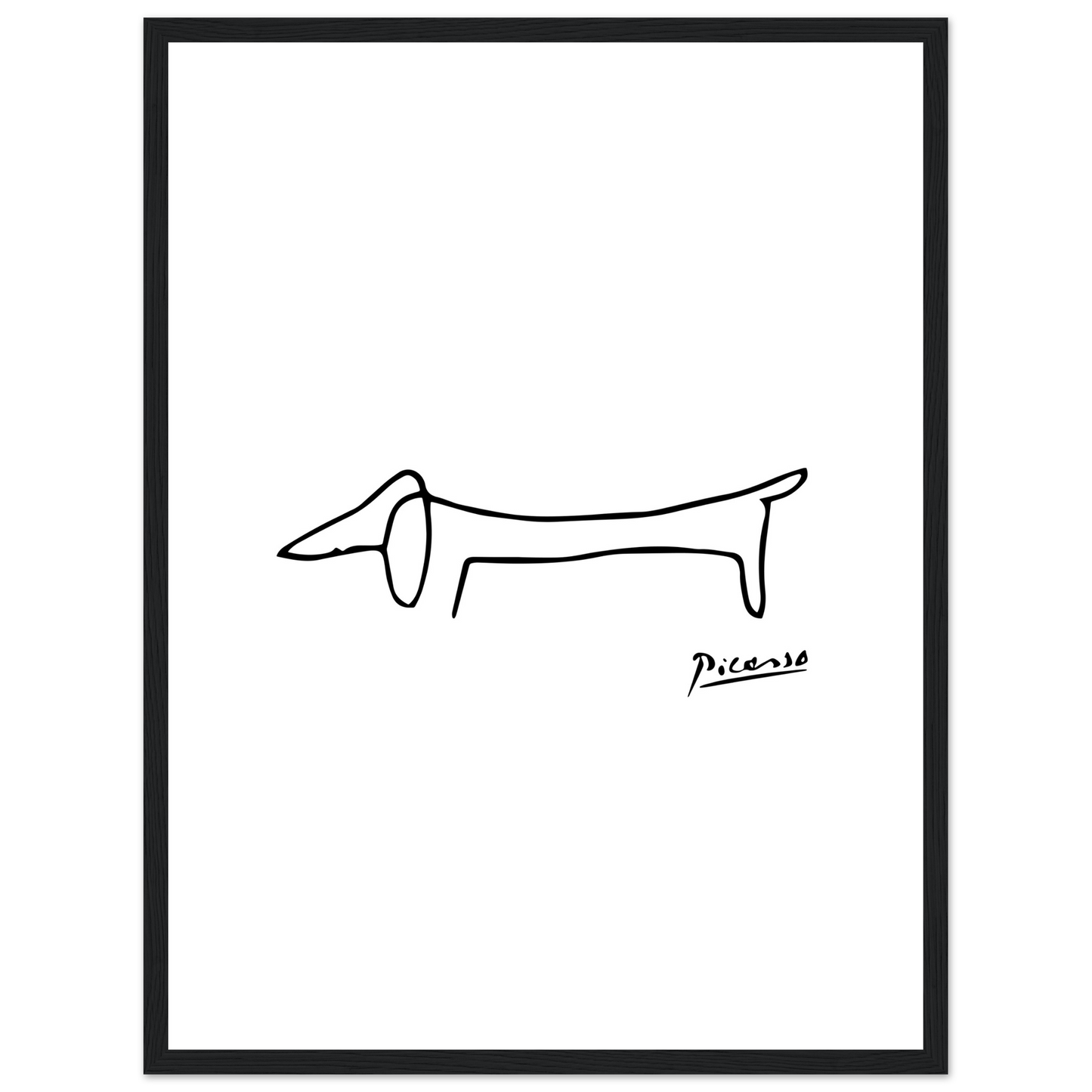 Pablo Picasso Dachshund Dog (Lump) Artwork Poster