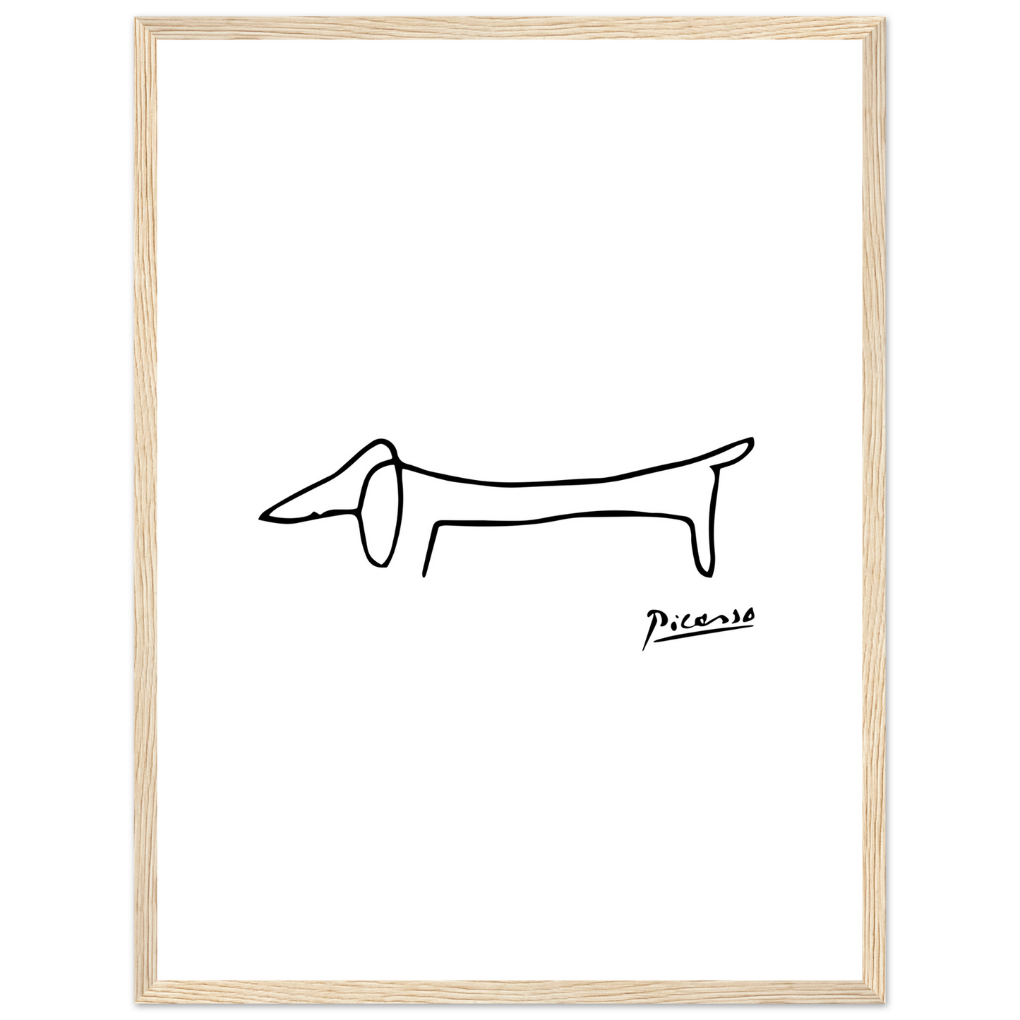Pablo Picasso Dachshund Dog (Lump) Artwork Poster