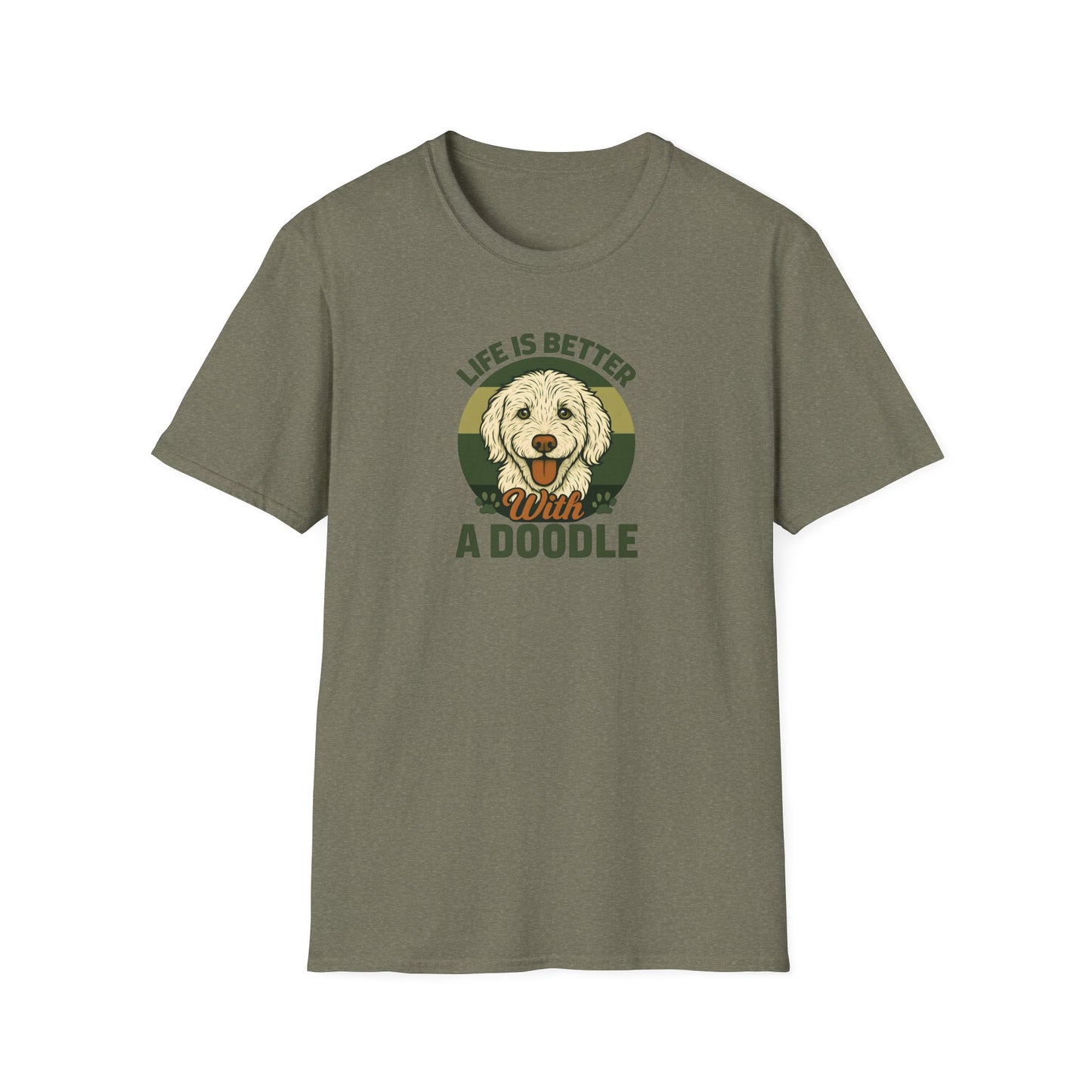 Life is Better with a Doodle, T-Shirt for Dog Lovers, Cute Pet Tee, Unisex Graphic Tee, Gift for Dog Parents, Animal Lovers Apparel
