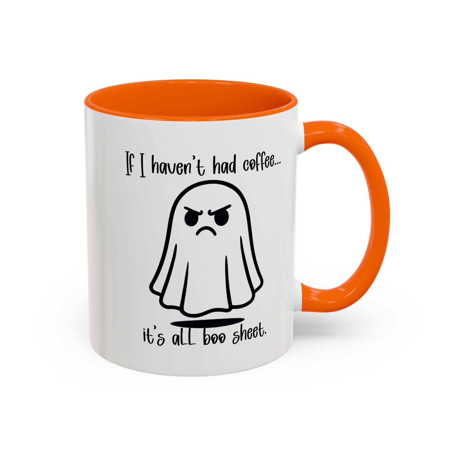 Funny Ghost Coffee Mug - A Morning Without Coffee is Boo Sheet, Funny Halloween Gift