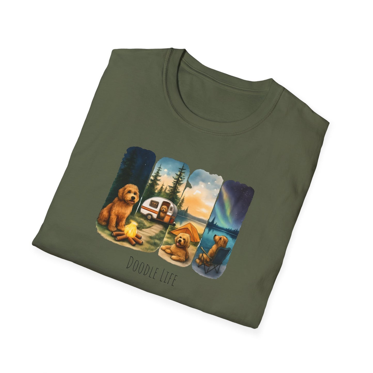 Doodle Life. Travel Dog Lover T-Shirt, Cute Pet Camping Tee, Adventure Shirt, Gifts for Dog Owners, Doodle Travel T-Shirt