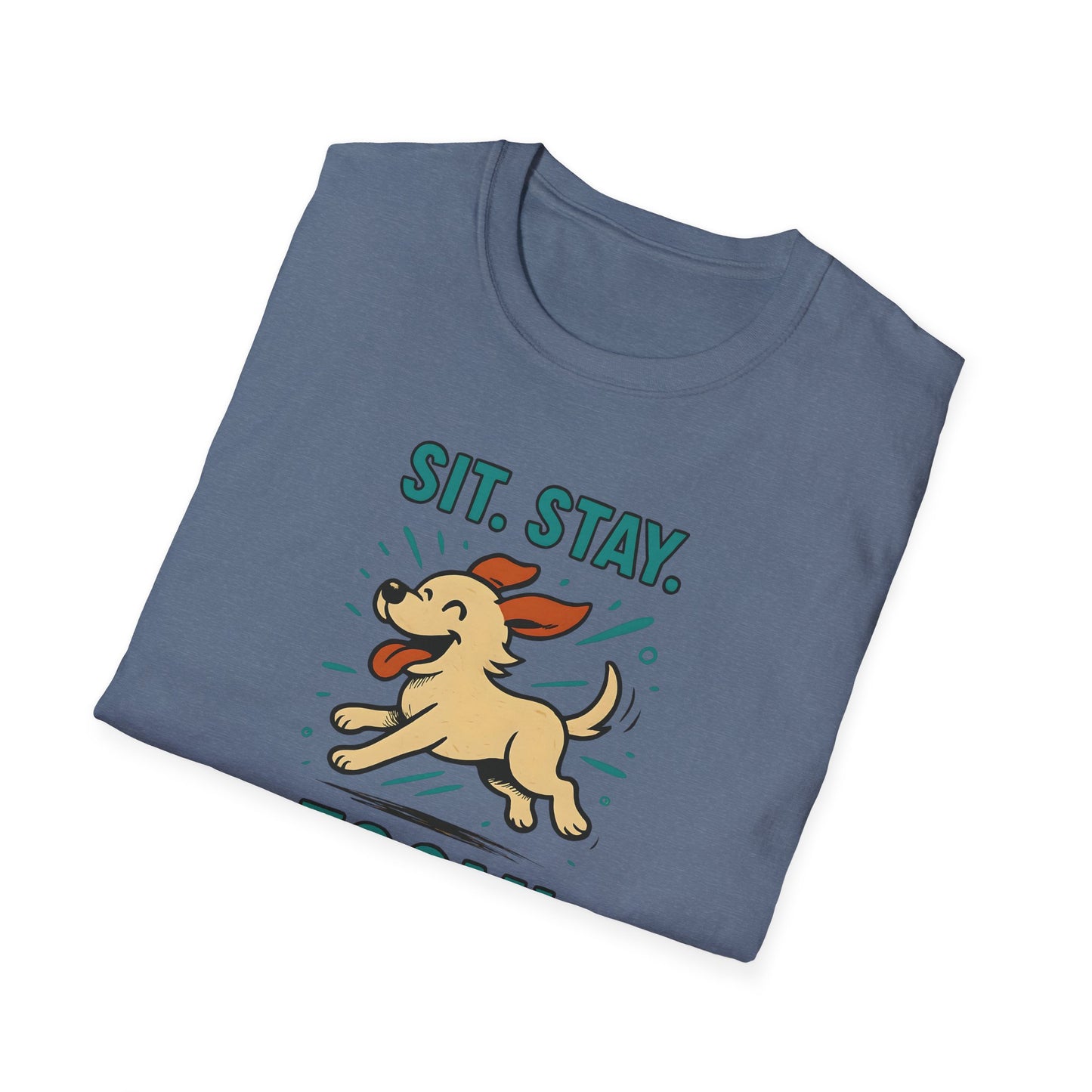 Sit. Stay. Zoom. Playful Doodle Dog Lover T-Shirt, Pet Gift, Funny Tee for Dog Owners, Gift for Moms