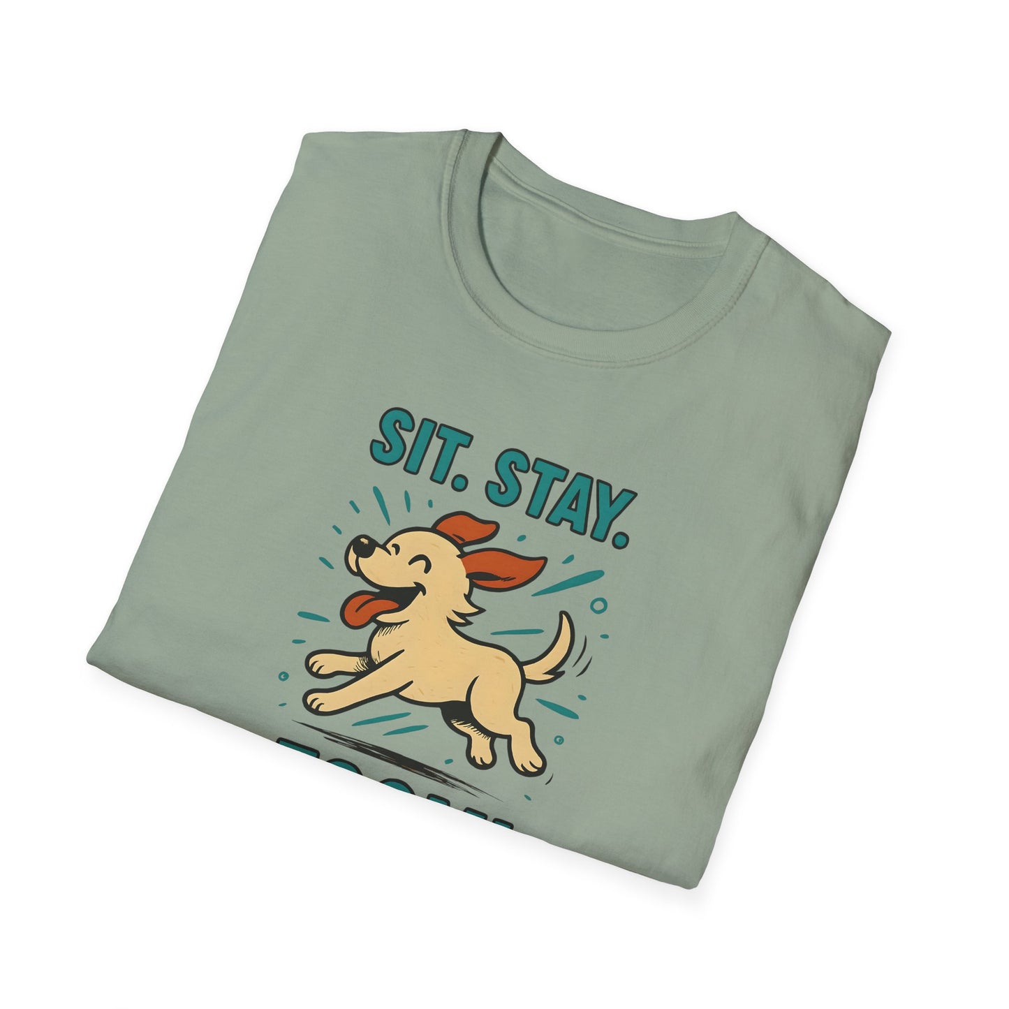 Sit. Stay. Zoom. Playful Doodle Dog Lover T-Shirt, Pet Gift, Funny Tee for Dog Owners, Gift for Moms