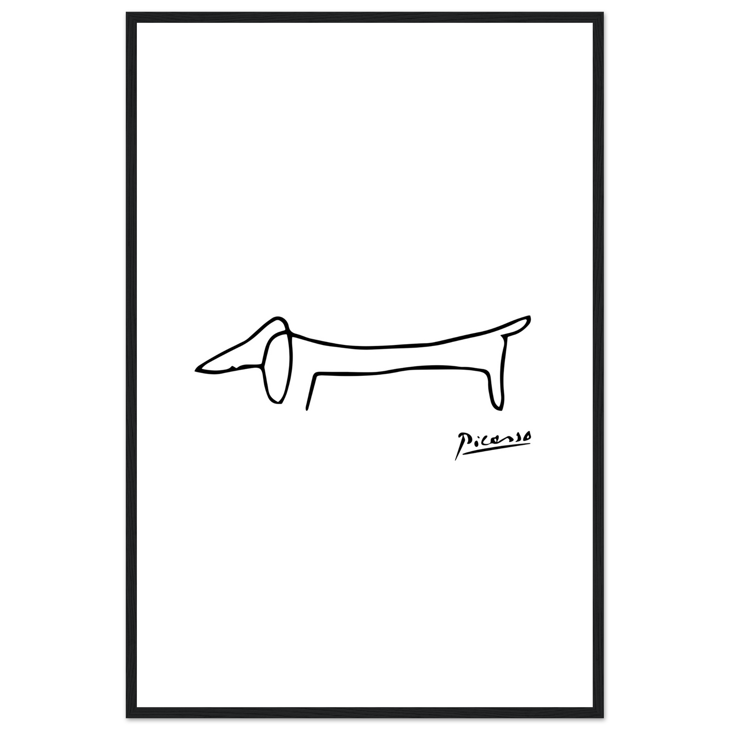 Pablo Picasso Dachshund Dog (Lump) Artwork Poster