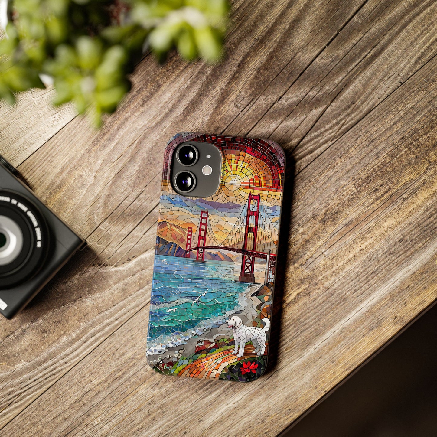 Mountain Landscape Slim Mobile Phone Cases, Phone Accessories, Doodle Dog Cell Phone Case