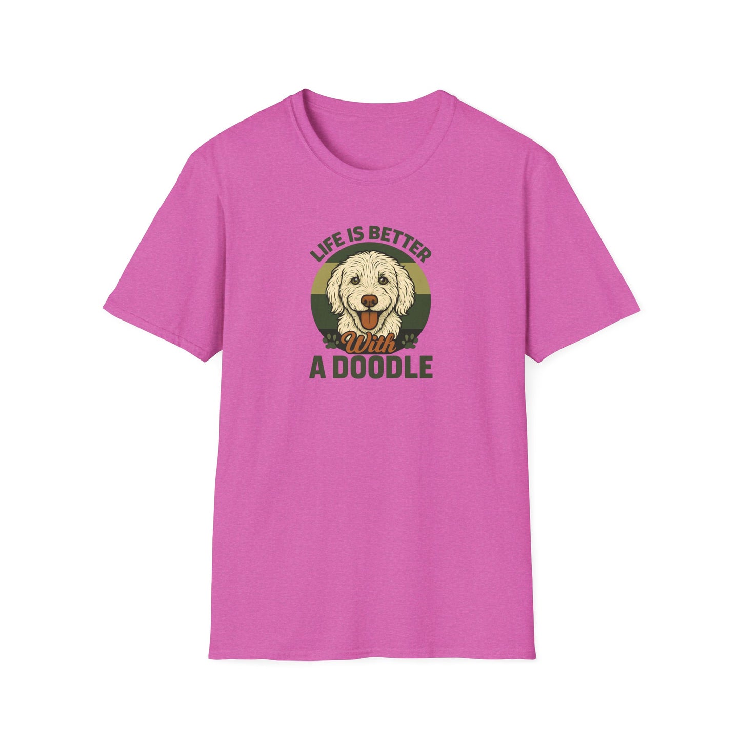 Life is Better with a Doodle, T-Shirt for Dog Lovers, Cute Pet Tee, Unisex Graphic Tee, Gift for Dog Parents, Animal Lovers Apparel