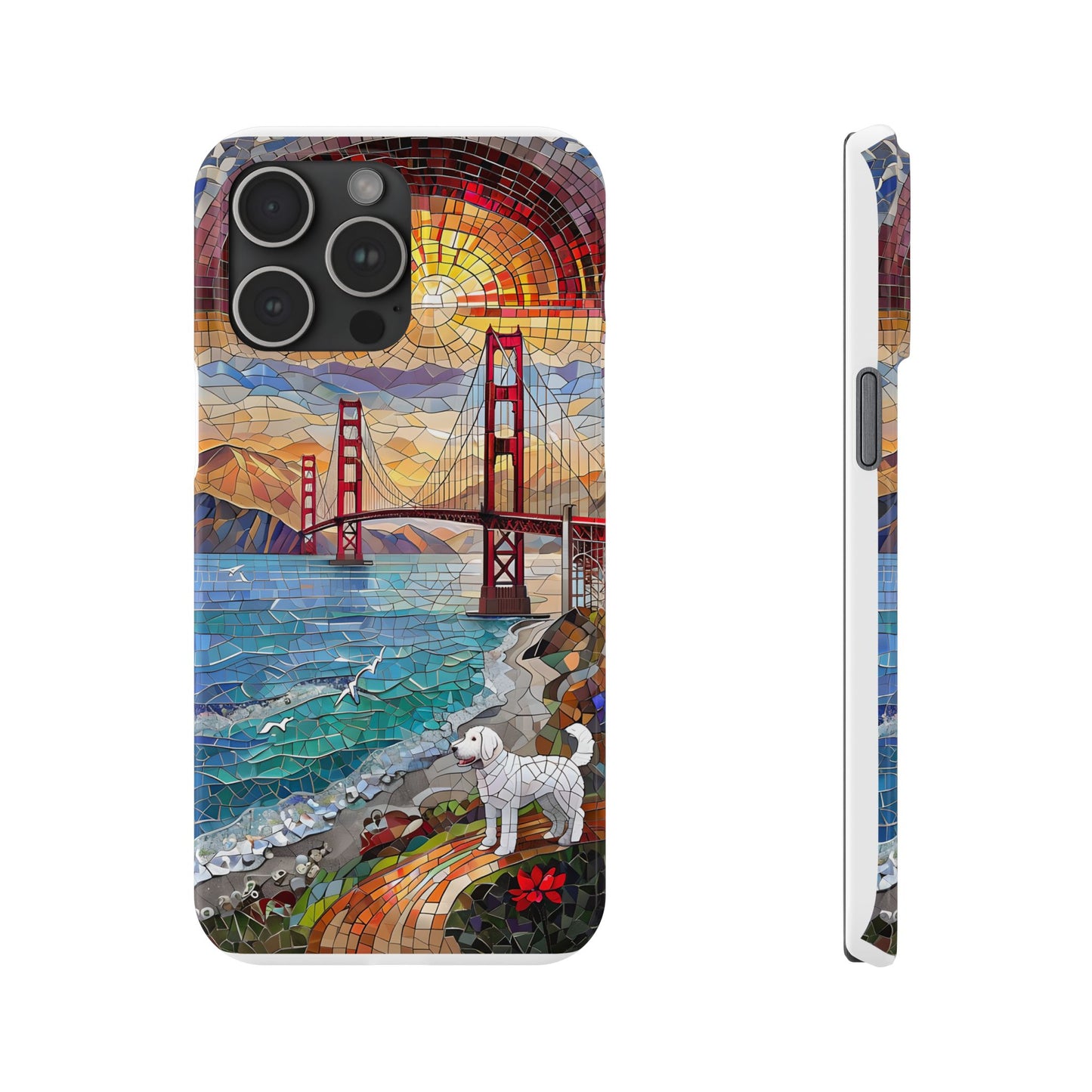 Mountain Landscape Slim Mobile Phone Cases, Phone Accessories, Doodle Dog Cell Phone Case