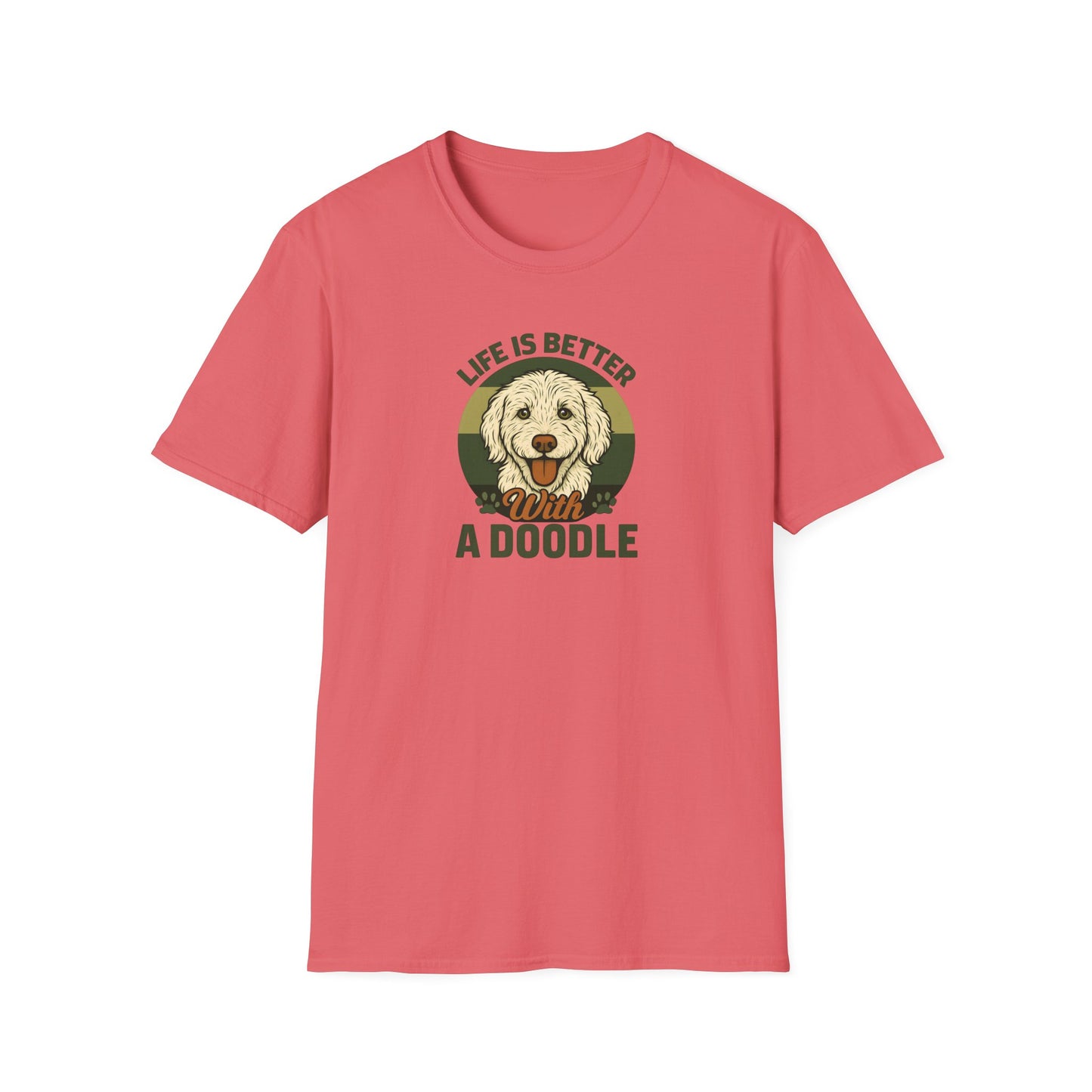 Life is Better with a Doodle, T-Shirt for Dog Lovers, Cute Pet Tee, Unisex Graphic Tee, Gift for Dog Parents, Animal Lovers Apparel