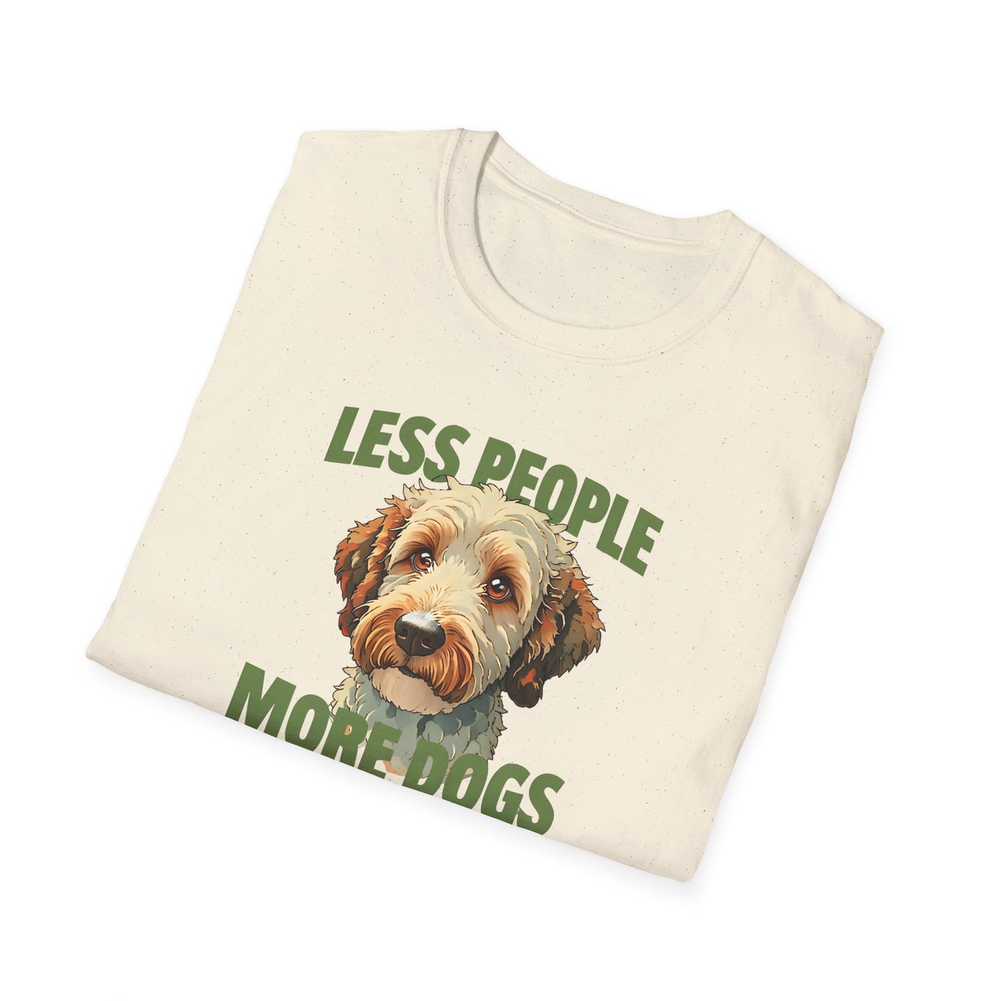 Less People More Dogs, T-Shirt, Funny Dog Lover Tee, Unisex Pet Shirt, Gift for Dog Owners, Animal Lover Apparel