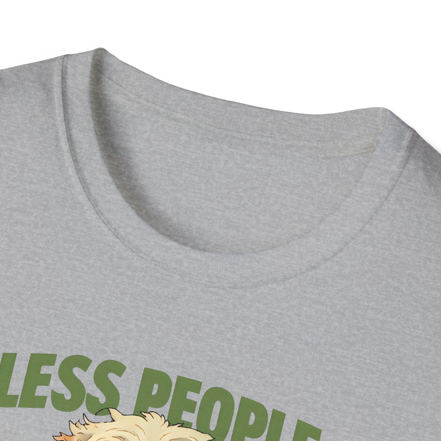 Less People More Dogs, T-Shirt, Funny Dog Lover Tee, Unisex Pet Shirt, Gift for Dog Owners, Animal Lover Apparel