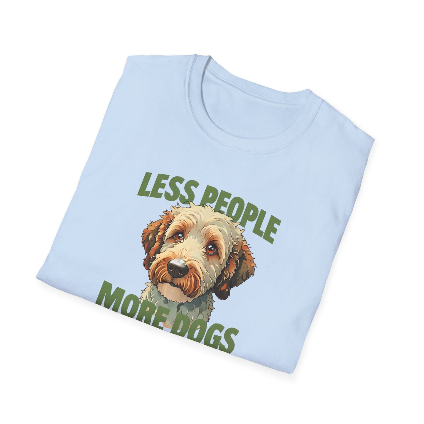 Less People More Dogs, T-Shirt, Funny Dog Lover Tee, Unisex Pet Shirt, Gift for Dog Owners, Animal Lover Apparel