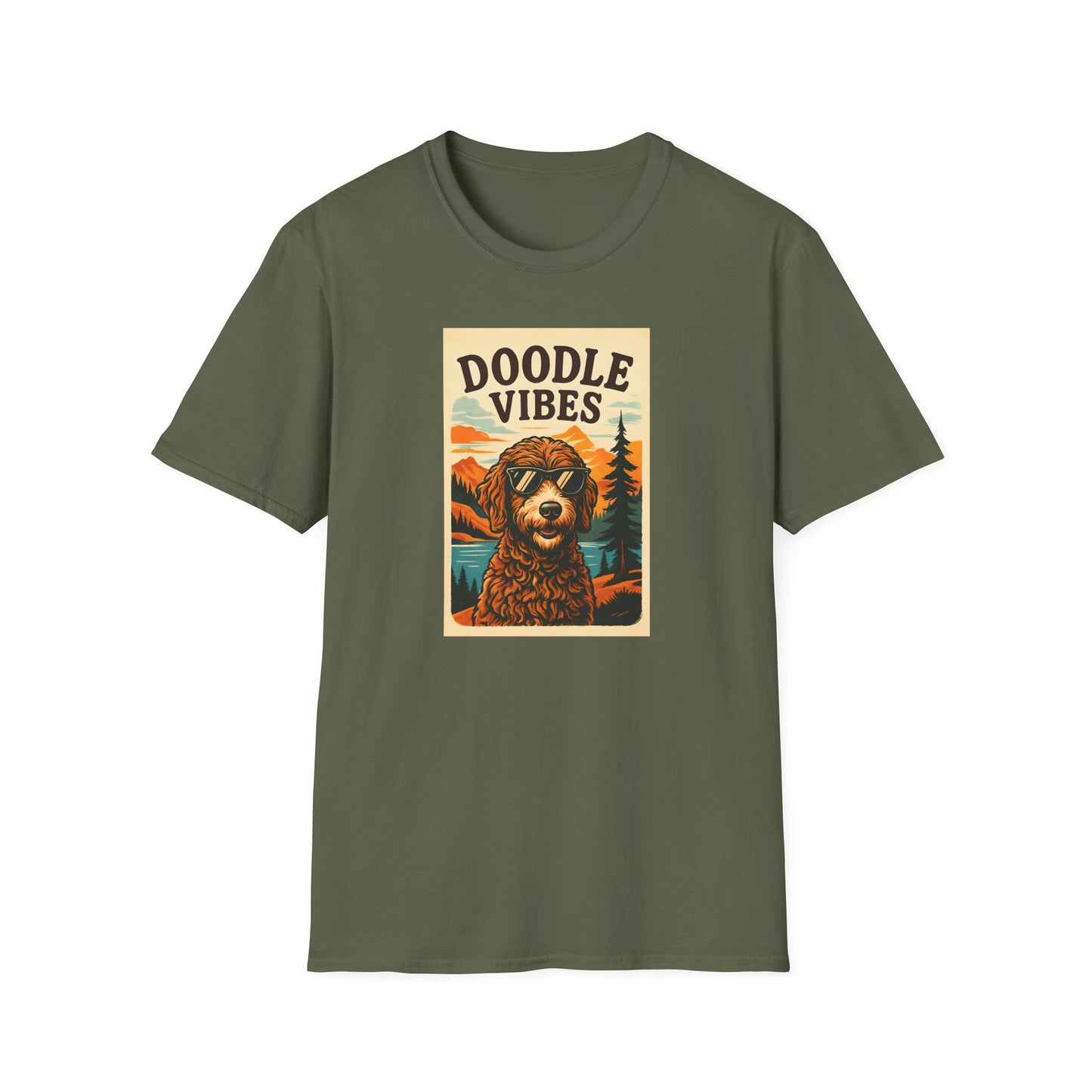 Doodle Vibes. Unisex T-Shirt, Funny Dog Tee, Gift for Pet Lovers, Casual Wear, Dog Enthusiast Shirt, Summer Fashion