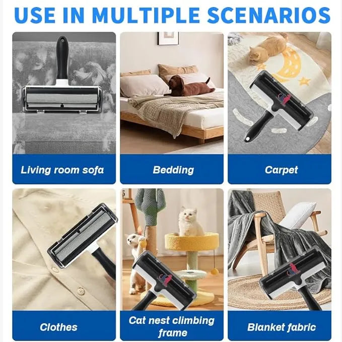 The Miracle Brands Pet Hair & Lint Remover β Reusable Self-Cleaning Roller Brush