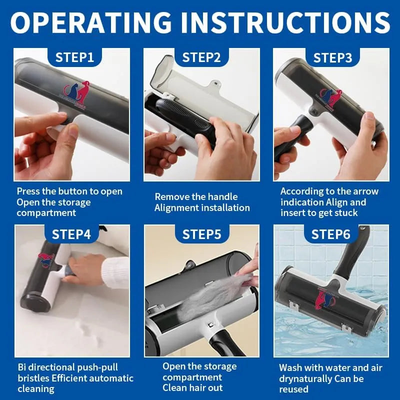 The Miracle Brands Pet Hair & Lint Remover β Reusable Self-Cleaning Roller Brush