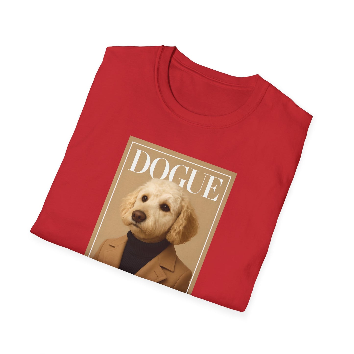 Dogue Magazine Cover. Themed Unisex T-Shirt - Fun Pet Lover Gift, Dog Mom Apparel