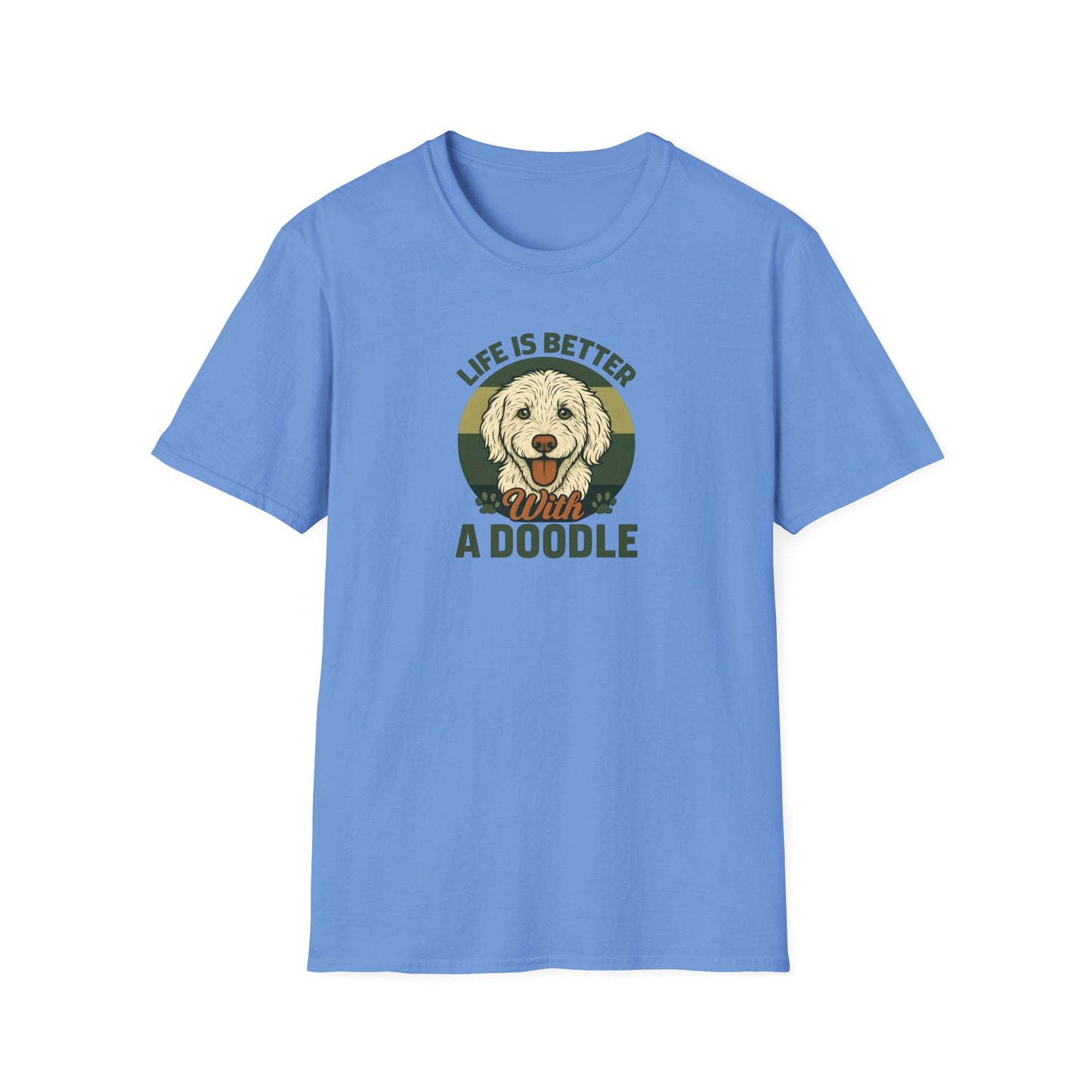 Life is Better with a Doodle, T-Shirt for Dog Lovers, Cute Pet Tee, Unisex Graphic Tee, Gift for Dog Parents, Animal Lovers Apparel