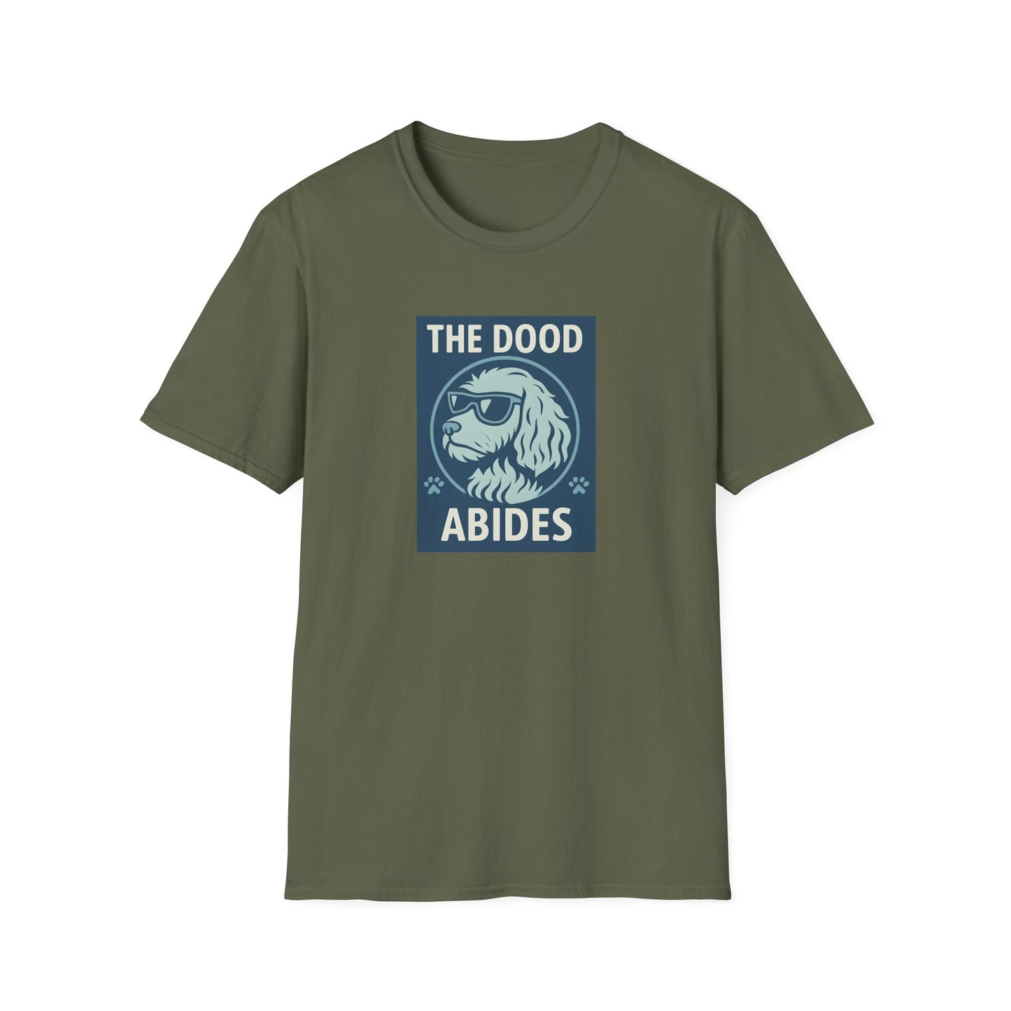 The Dood Abides Unisex Tee, Funny Pet Lover Shirt, Gift for Dog Dads