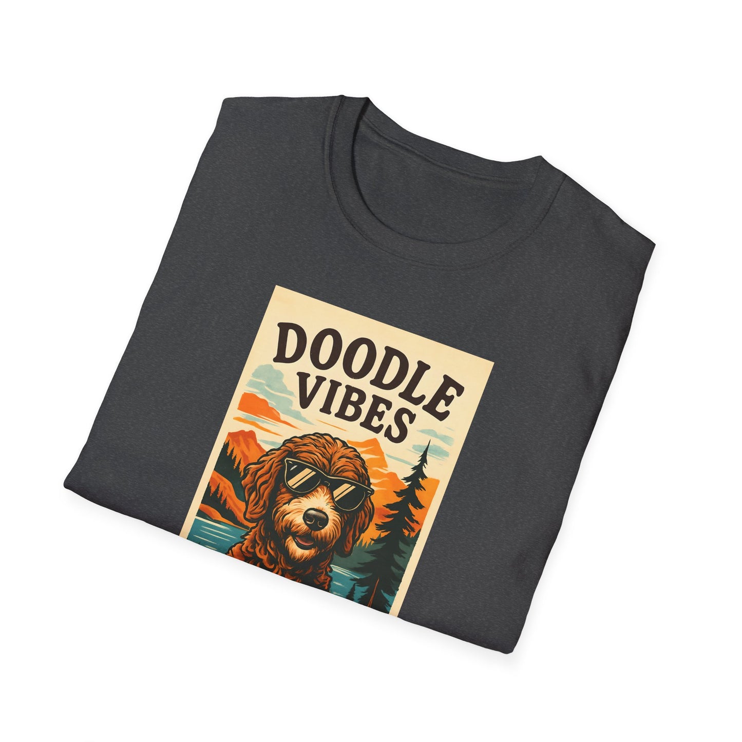 Doodle Vibes. Unisex T-Shirt, Funny Dog Tee, Gift for Pet Lovers, Casual Wear, Dog Enthusiast Shirt, Summer Fashion