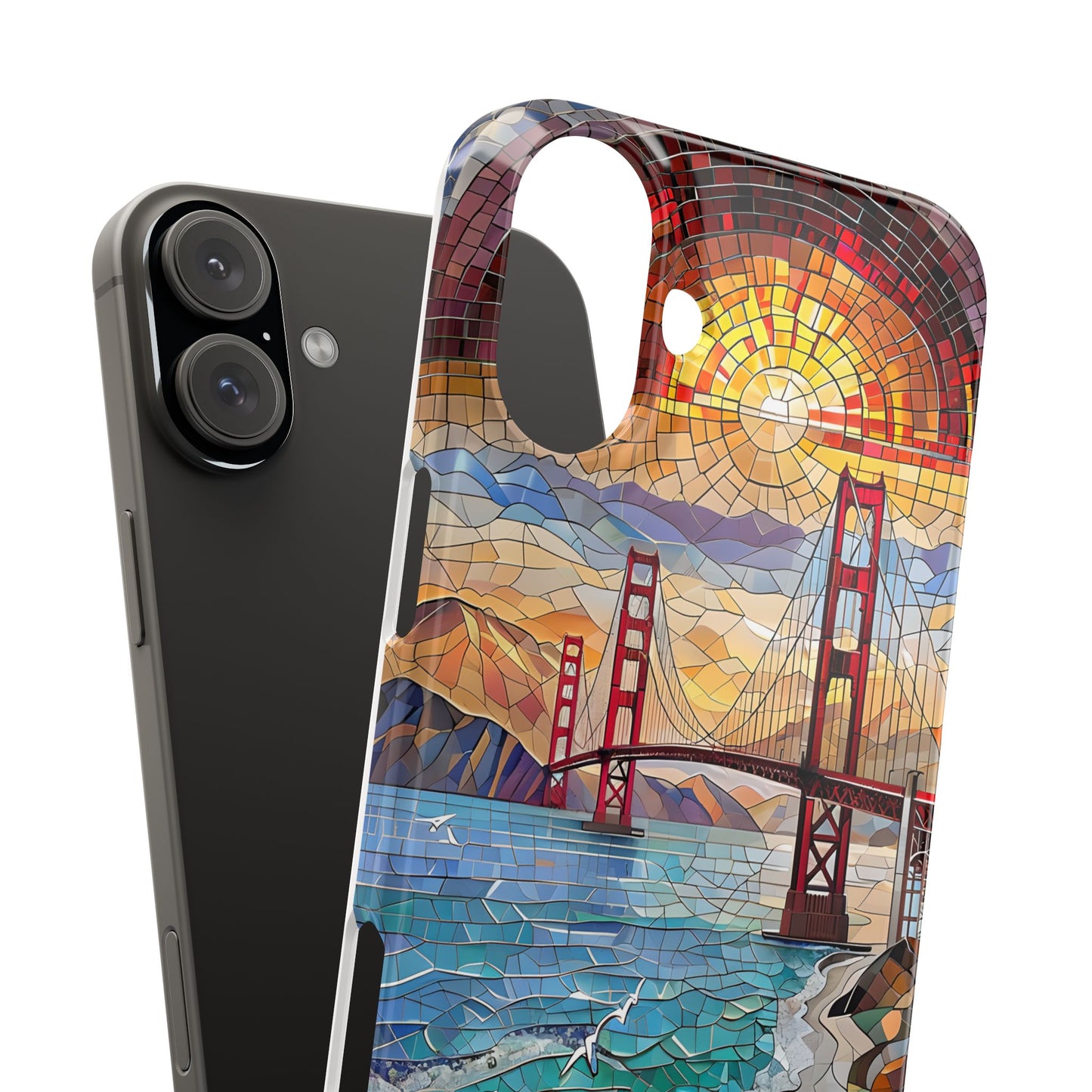 Mountain Landscape Slim Mobile Phone Cases, Phone Accessories, Doodle Dog Cell Phone Case