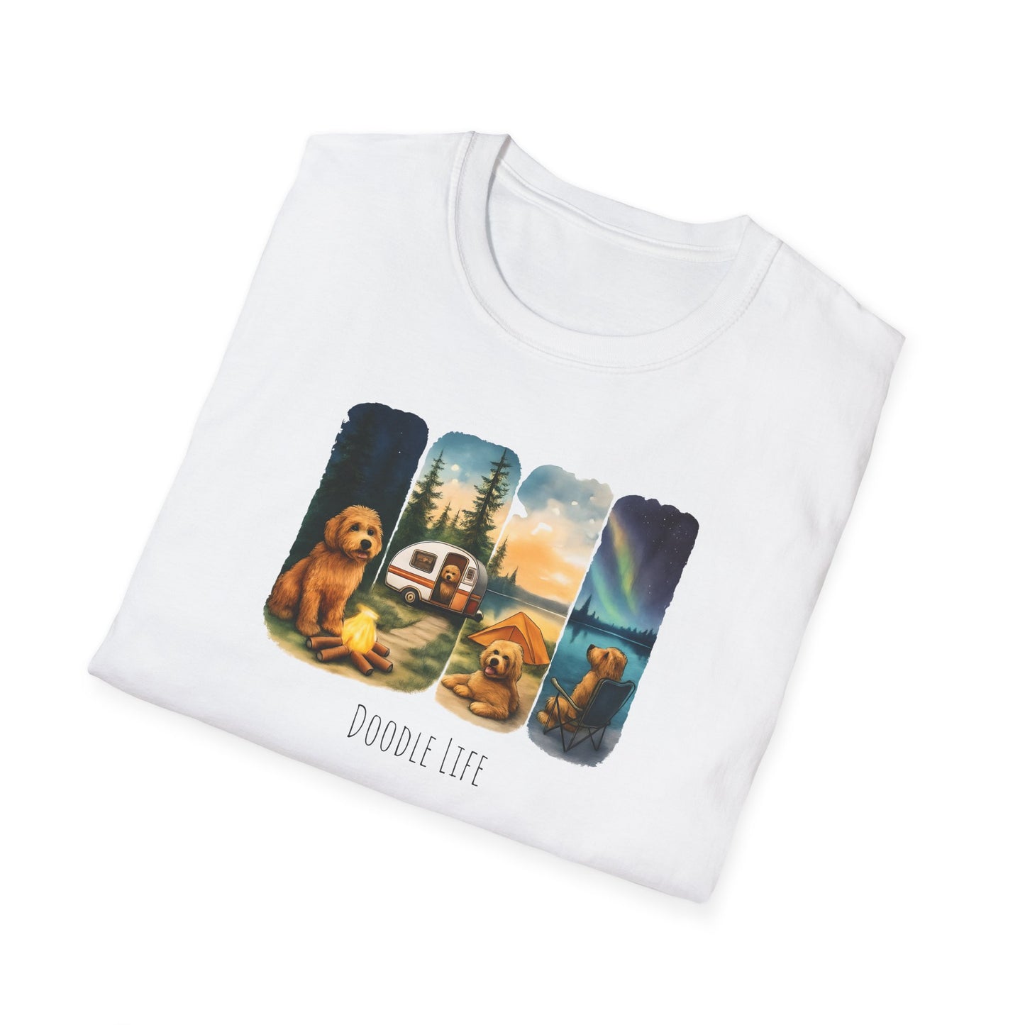 Doodle Life. Travel Dog Lover T-Shirt, Cute Pet Camping Tee, Adventure Shirt, Gifts for Dog Owners, Doodle Travel T-Shirt