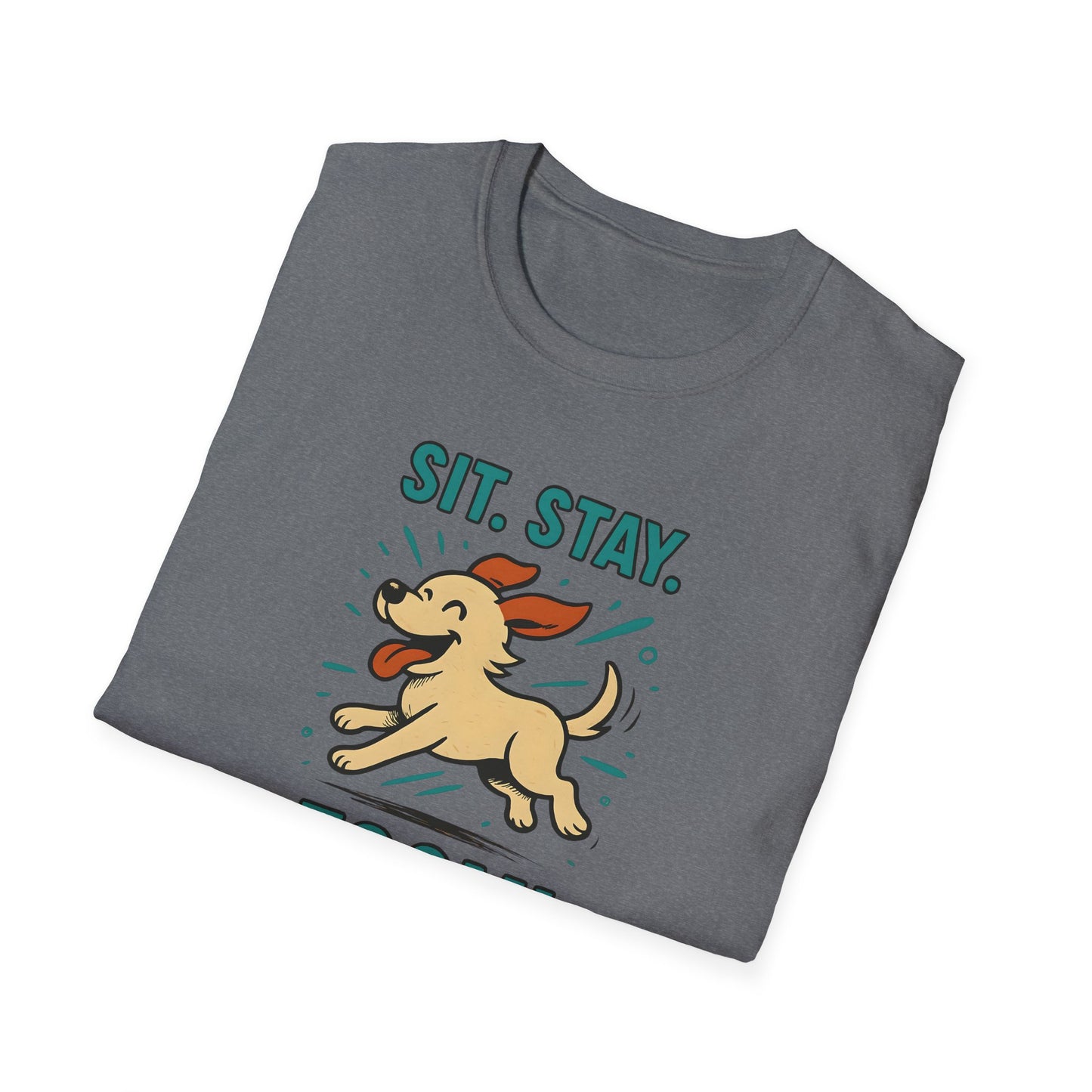 Sit. Stay. Zoom. Playful Doodle Dog Lover T-Shirt, Pet Gift, Funny Tee for Dog Owners, Gift for Moms