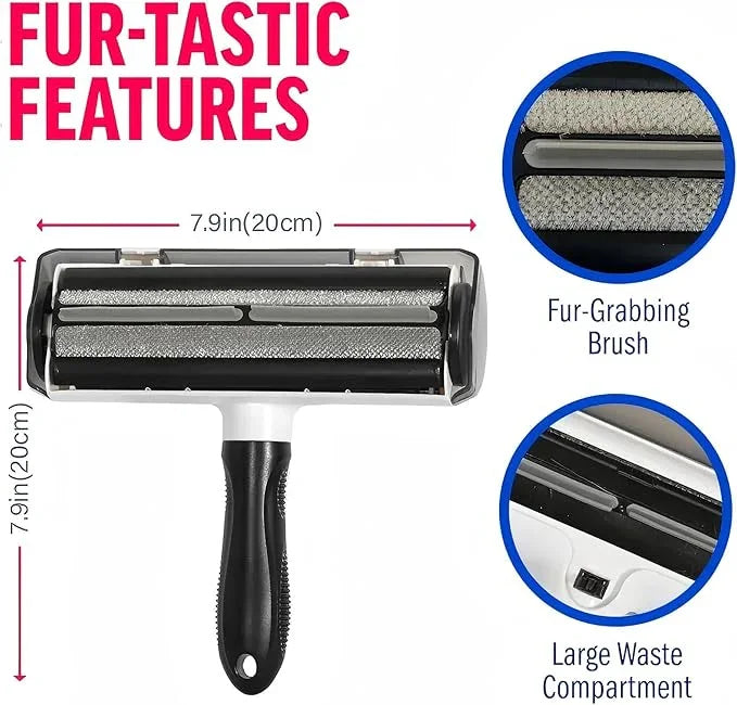 The Miracle Brands Pet Hair & Lint Remover β Reusable Self-Cleaning Roller Brush