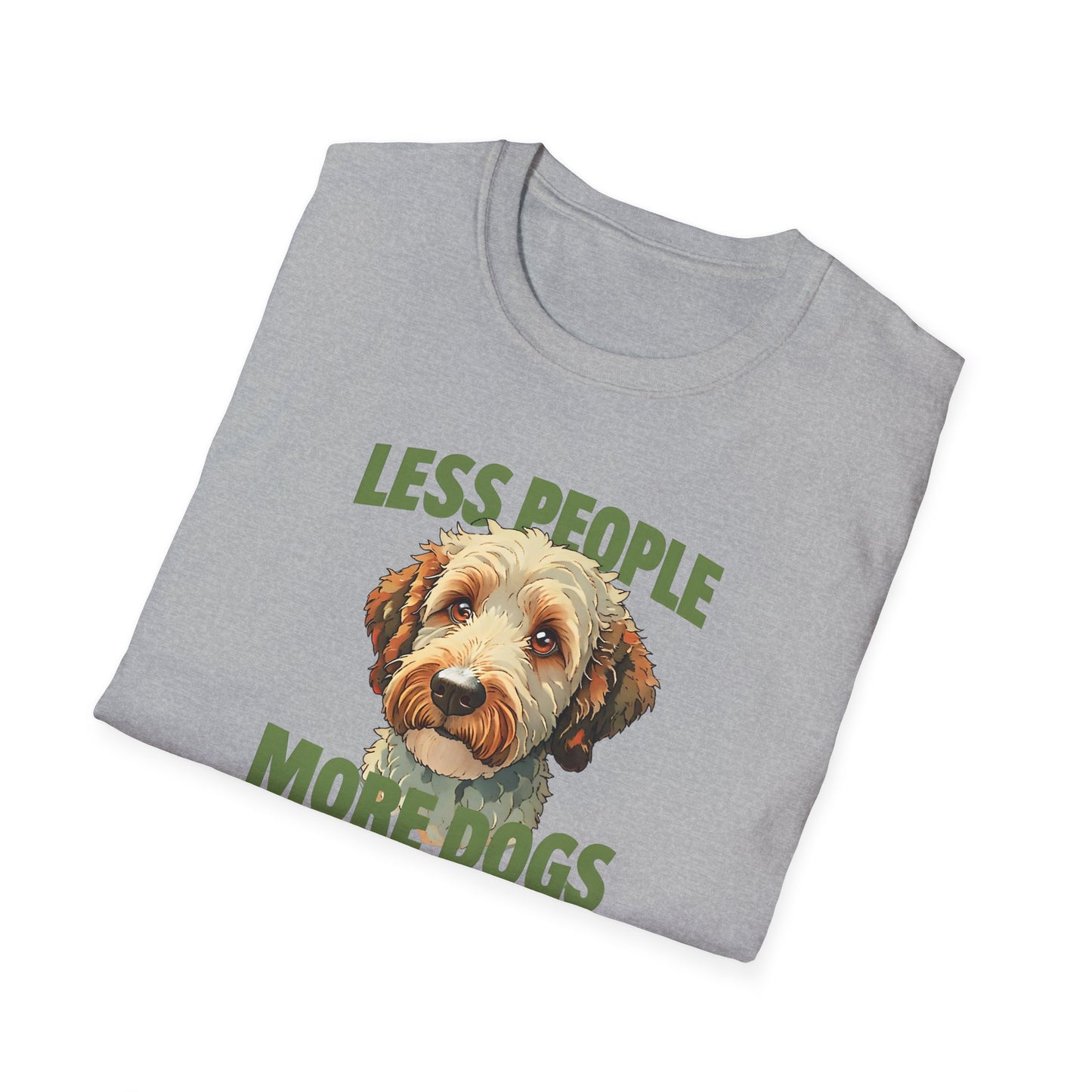 Less People More Dogs, T-Shirt, Funny Dog Lover Tee, Unisex Pet Shirt, Gift for Dog Owners, Animal Lover Apparel