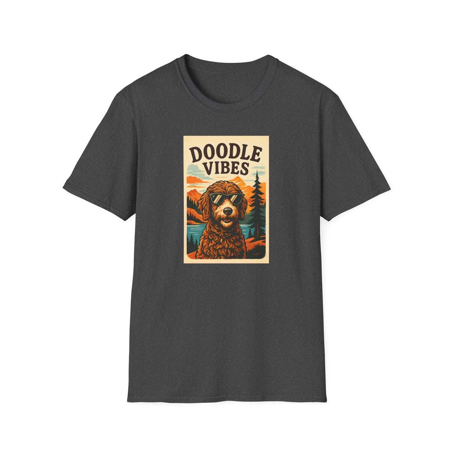 Doodle Vibes. Unisex T-Shirt, Funny Dog Tee, Gift for Pet Lovers, Casual Wear, Dog Enthusiast Shirt, Summer Fashion