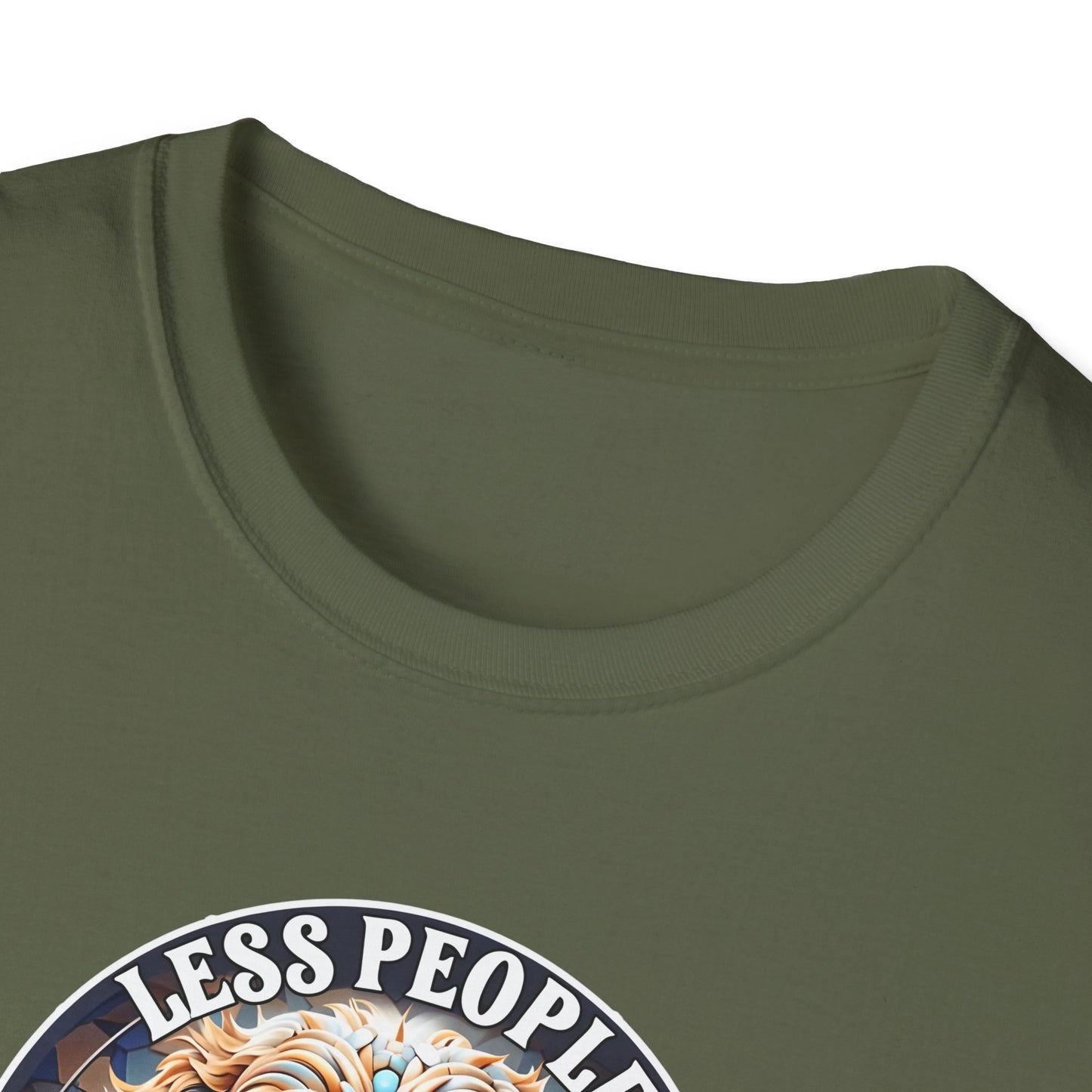 Less People More Dogs, T-Shirt, Funny Dog Lover Tee, Pet Owner Gift, Unisex Animal Shirt, Casual Wear, Doggie Apparel