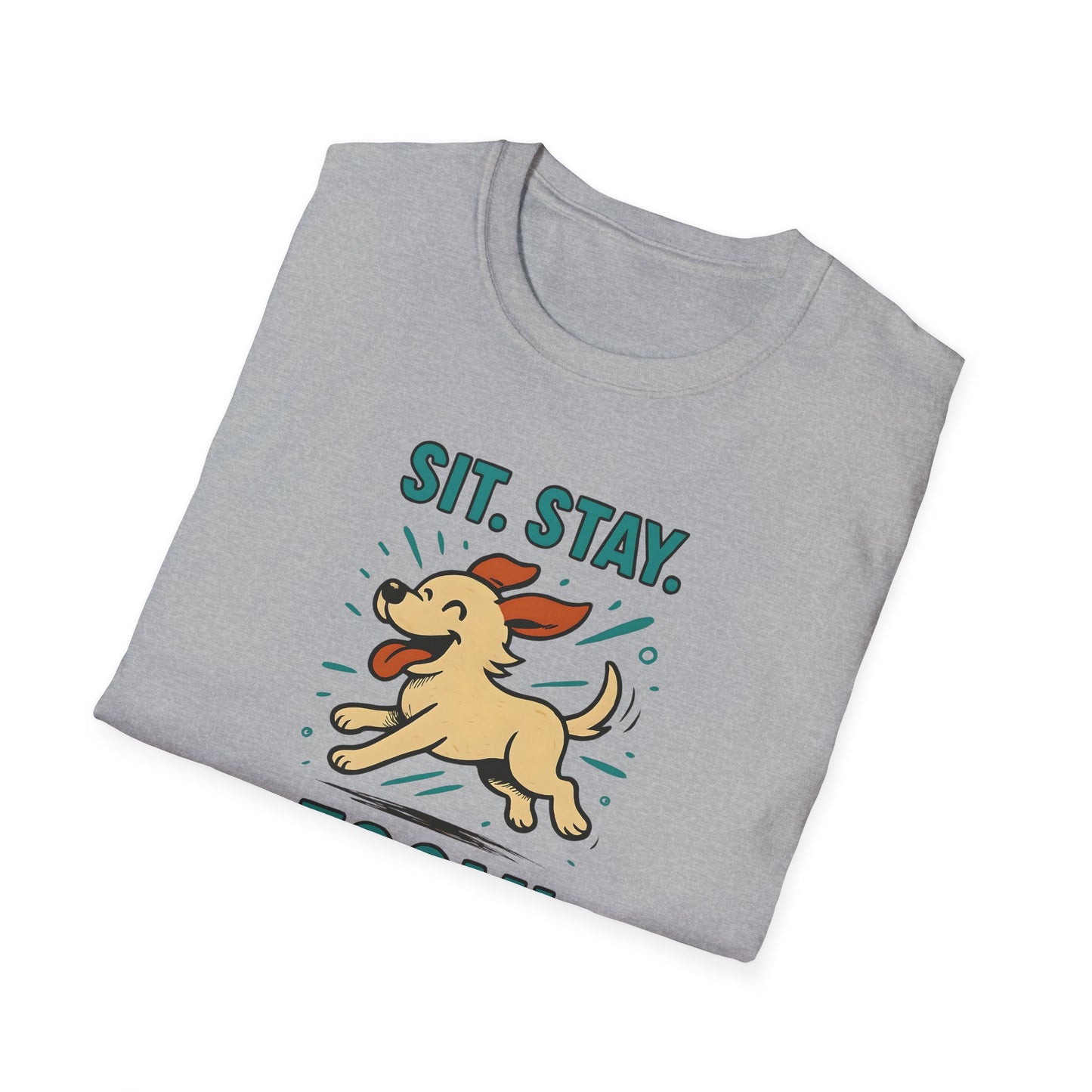 Sit. Stay. Zoom. Playful Doodle Dog Lover T-Shirt, Pet Gift, Funny Tee for Dog Owners, Gift for Moms