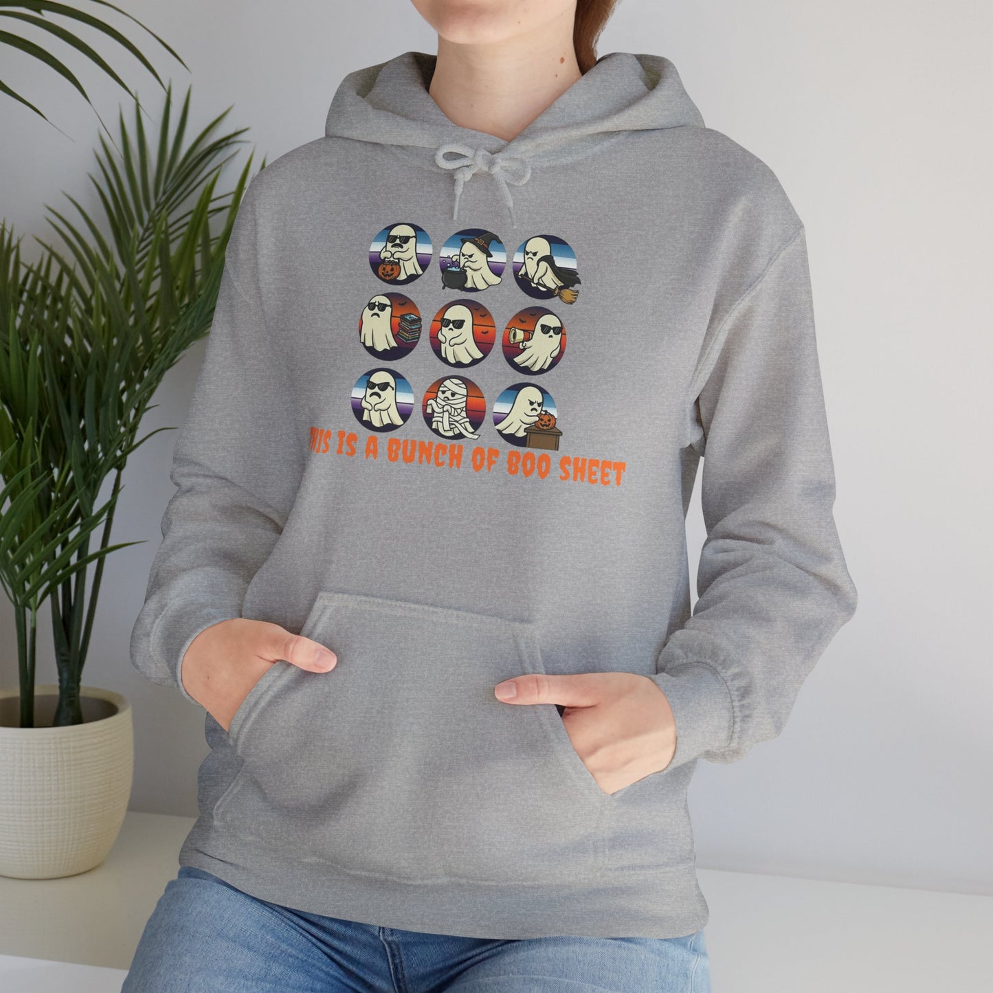 Funny Graphic Hoodie: This Is A Bunch Of Boo Sheet, Humor Sweatshirt, Unisex Pullover, Halloween Gift