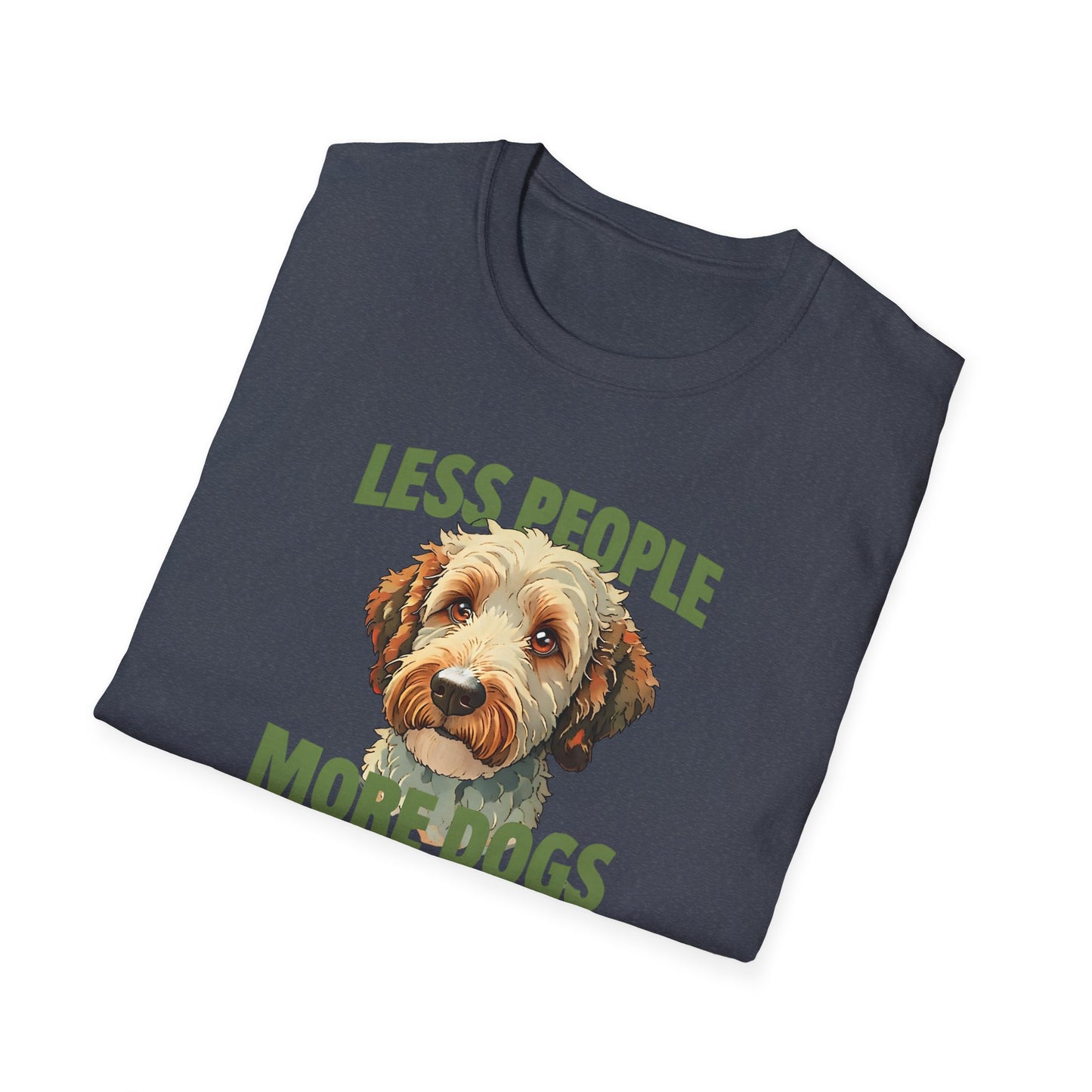 Less People More Dogs, T-Shirt, Funny Dog Lover Tee, Unisex Pet Shirt, Gift for Dog Owners, Animal Lover Apparel