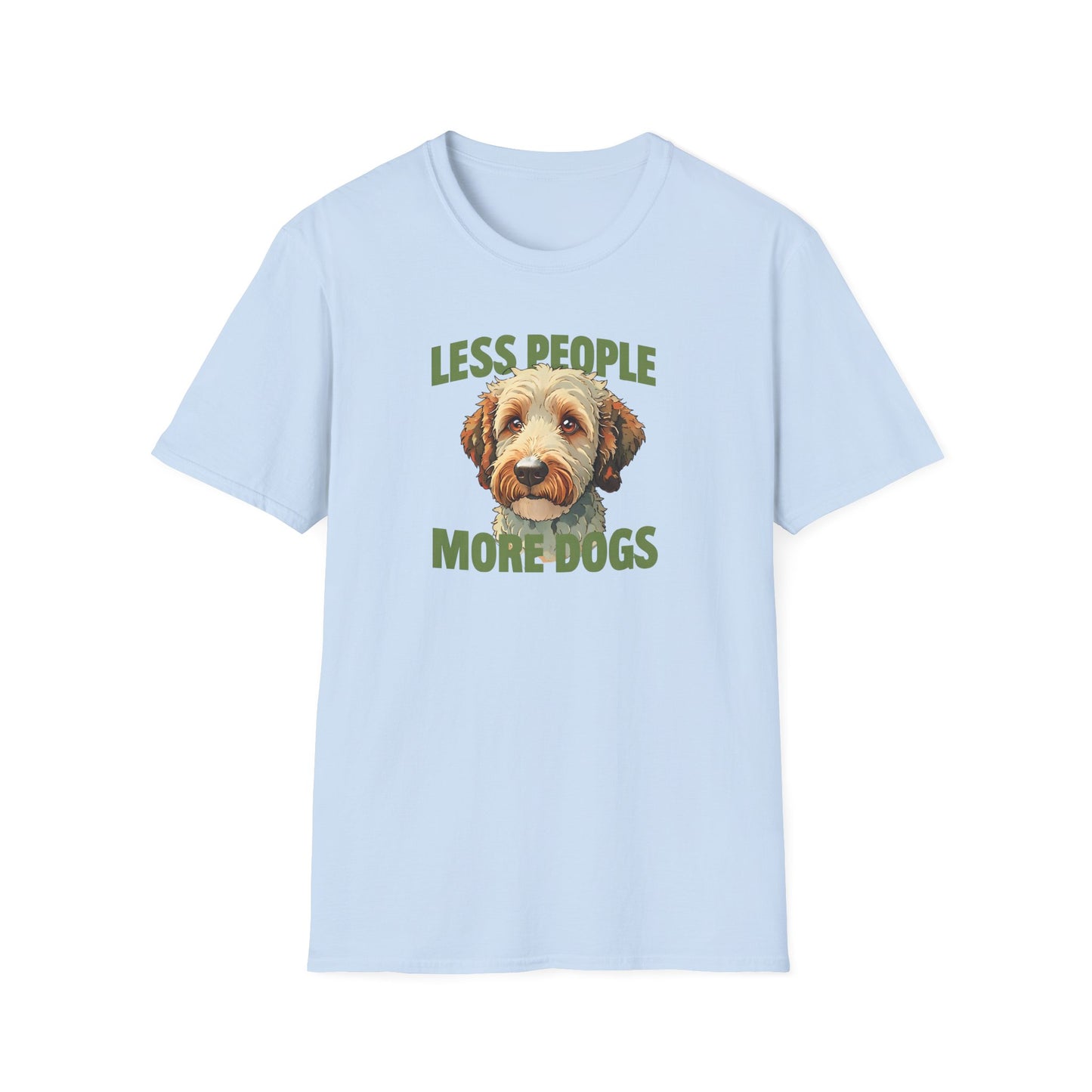 Less People More Dogs, T-Shirt, Funny Dog Lover Tee, Unisex Pet Shirt, Gift for Dog Owners, Animal Lover Apparel