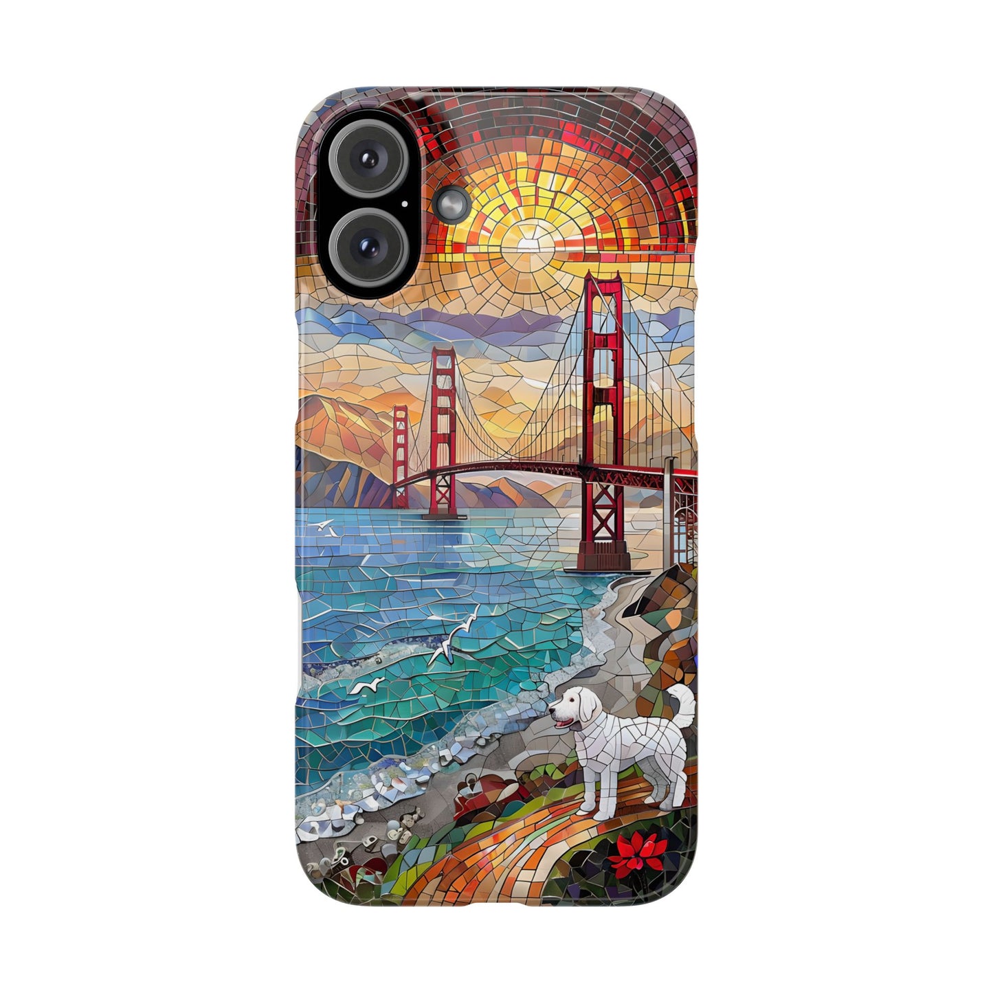 Mountain Landscape Slim Mobile Phone Cases, Phone Accessories, Doodle Dog Cell Phone Case