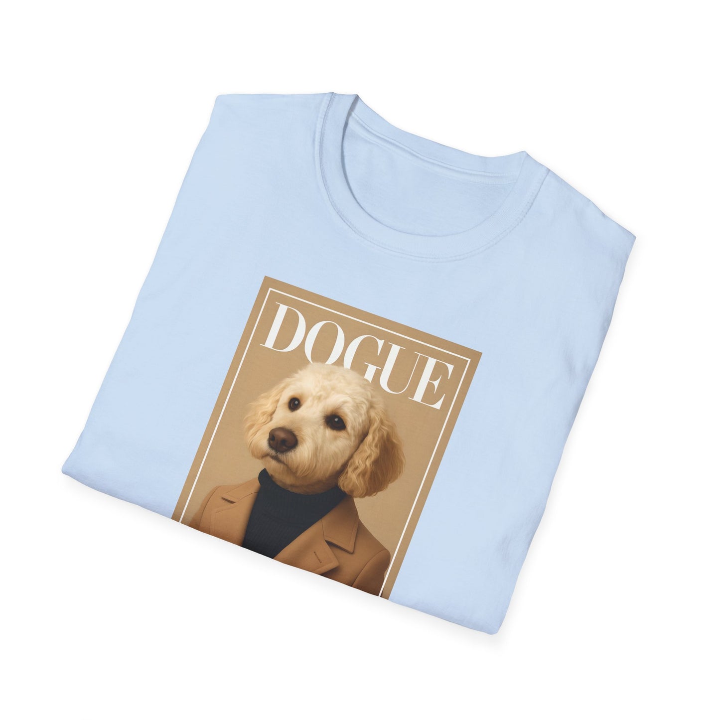 Dogue Magazine Cover. Themed Unisex T-Shirt - Fun Pet Lover Gift, Dog Mom Apparel