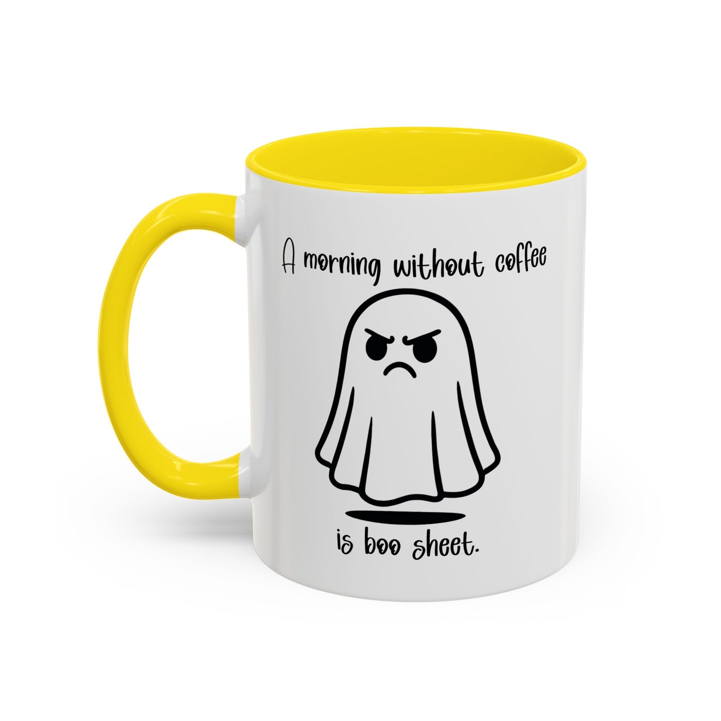 Funny Ghost Coffee Mug - A Morning Without Coffee is Boo Sheet, Funny Halloween Gift