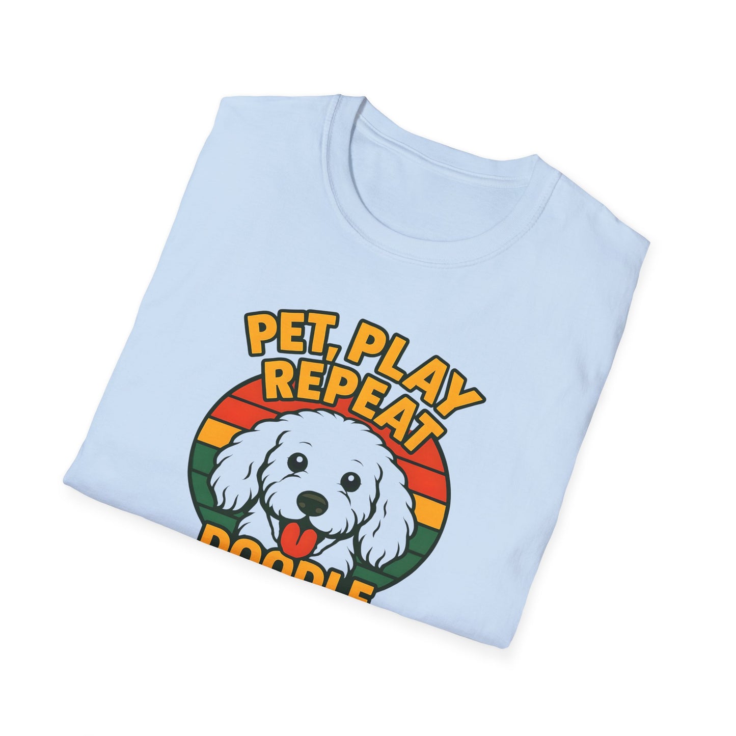 Pet. Play. Repeat. Doodle Life Pet Lover T-Shirt, Cute Dog Shirt, Pet Play Repeat Tee, Gift for Dog Owners, Animal Lover Apparel