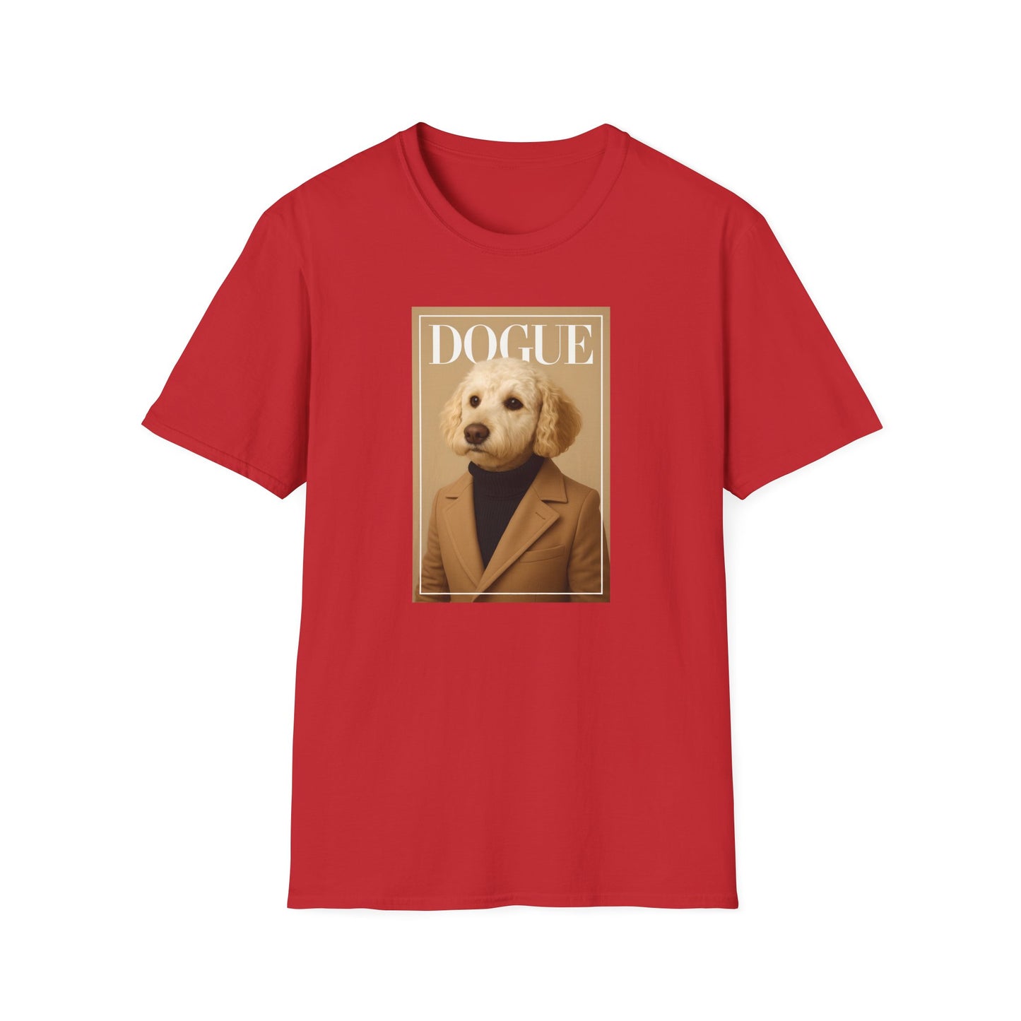 Dogue Magazine Cover. Themed Unisex T-Shirt - Fun Pet Lover Gift, Dog Mom Apparel