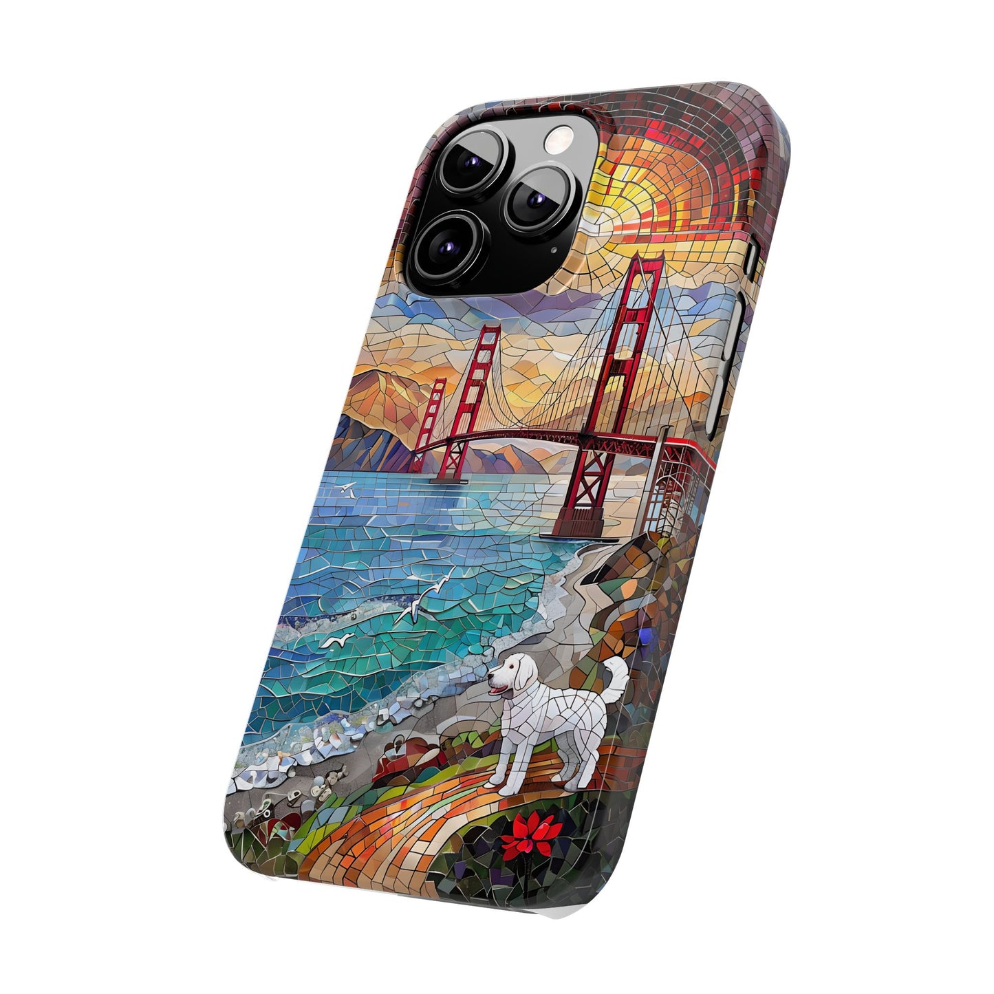 Mountain Landscape Slim Mobile Phone Cases, Phone Accessories, Doodle Dog Cell Phone Case