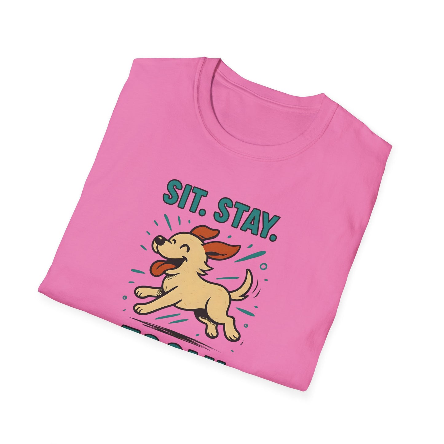 Sit. Stay. Zoom. Playful Doodle Dog Lover T-Shirt, Pet Gift, Funny Tee for Dog Owners, Gift for Moms